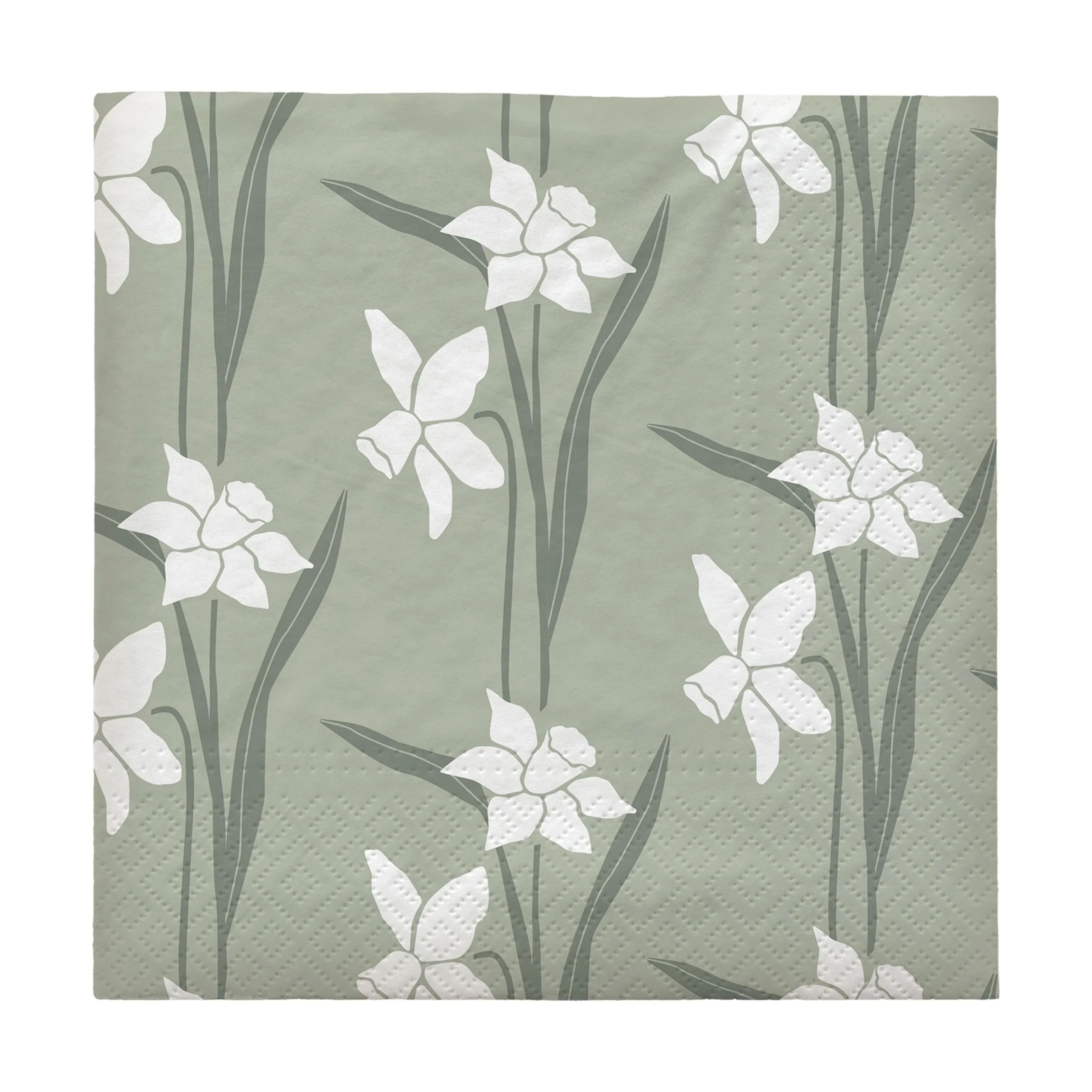 Broste Copenhagen Papirservietter Daffodil Papirserviet i Hvid, 1