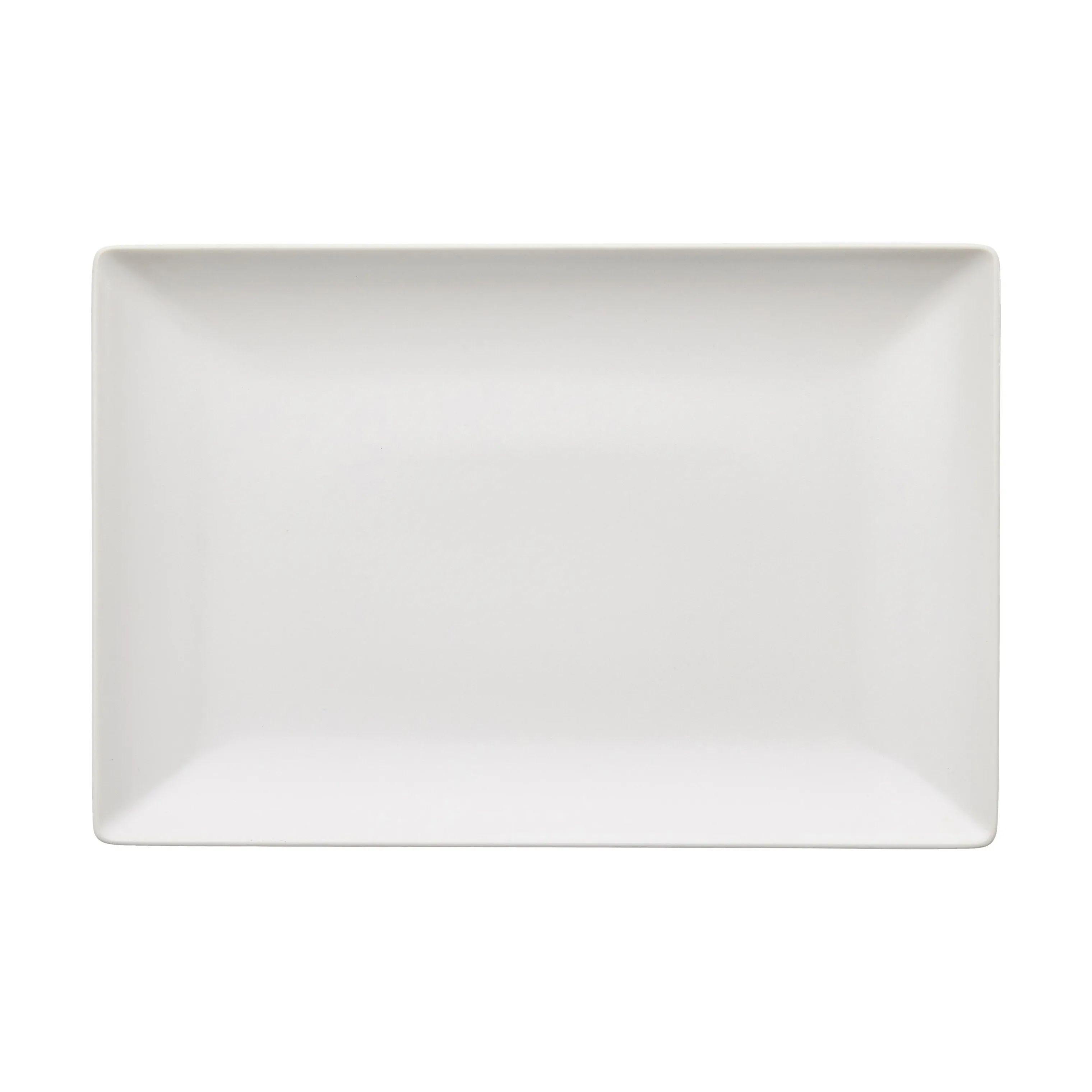 Aida Middagstallerkener Quadro Rektangulær Tallerken i Hvid, B20 x L30 cm, 1