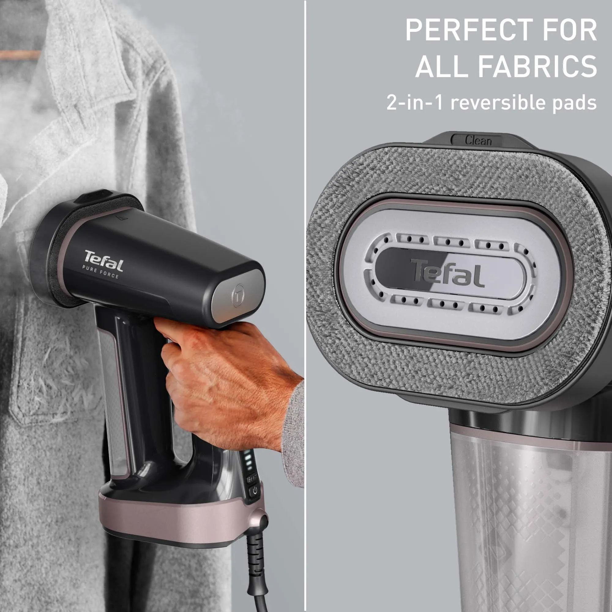 Tefal Dampere Pure Force 3in1 Damper i Sort / Rosa, 5