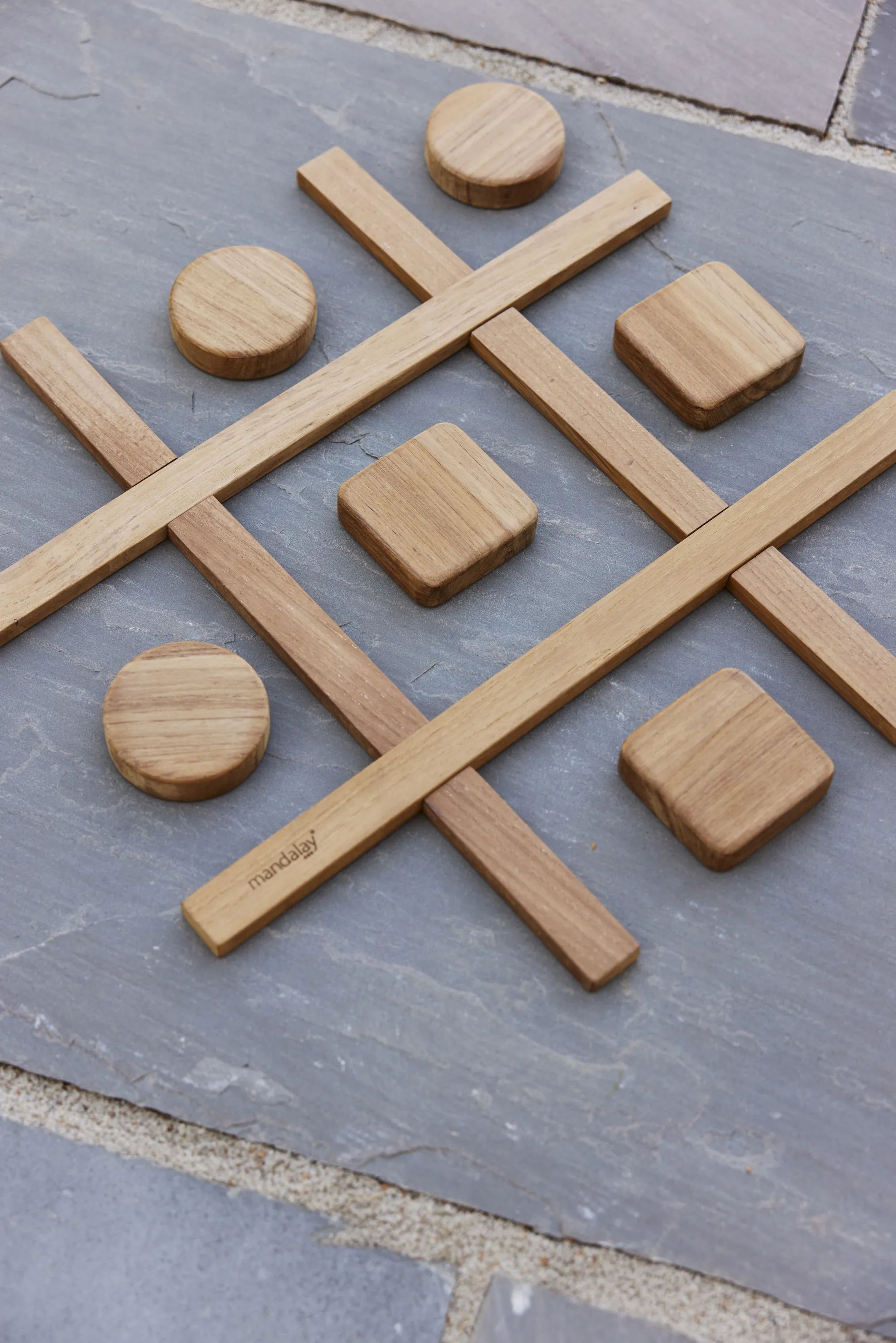 Mandalay Havespil Sussex Kryds & Bolle i Teak, 3