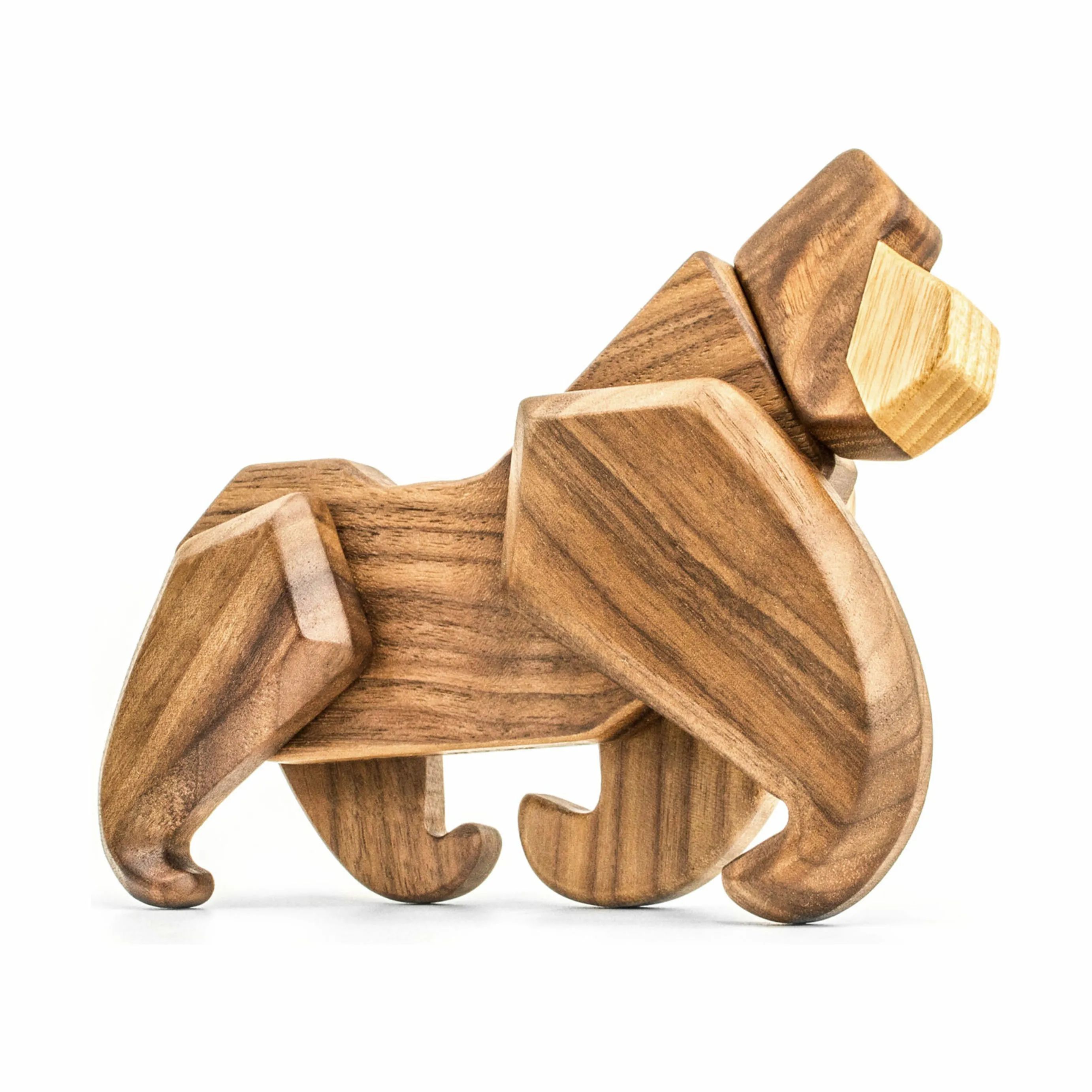 FableWood Dyrefigurer Gorilla i Træ, 1