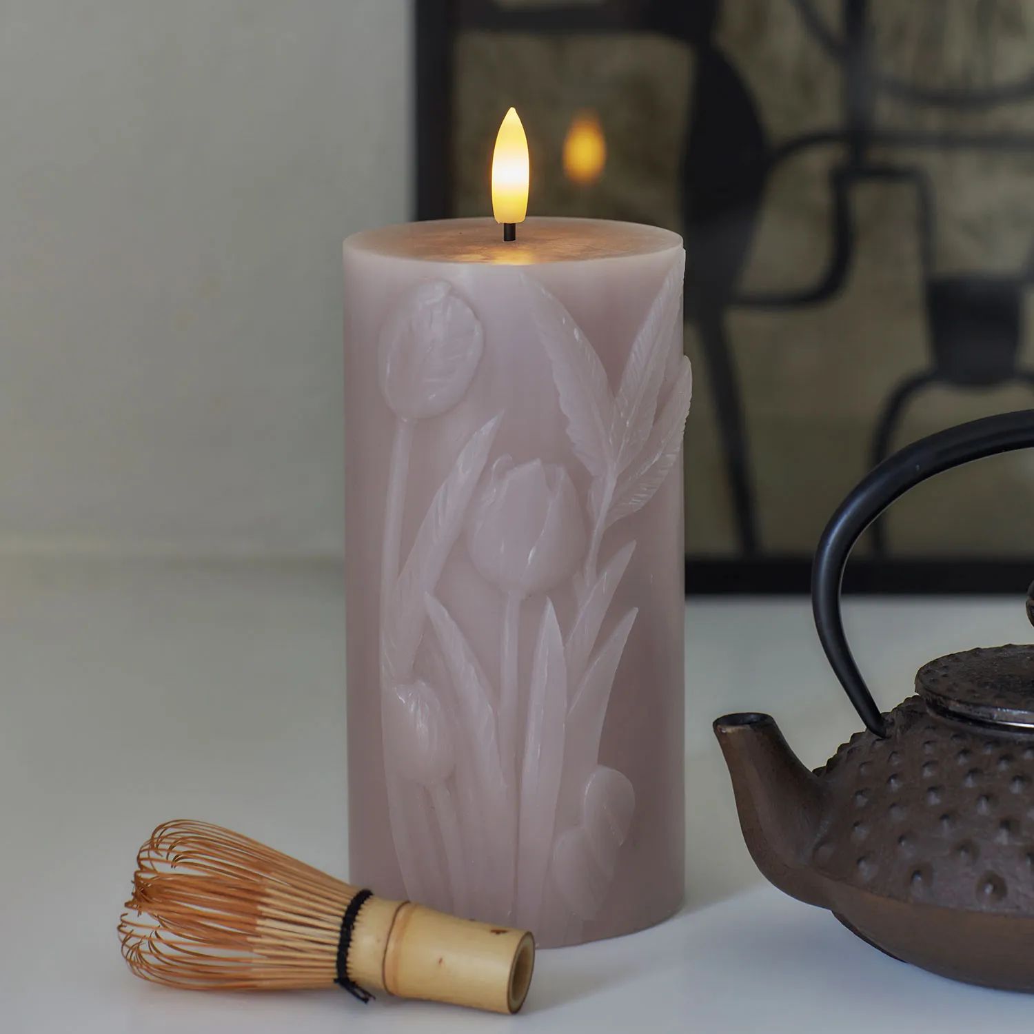 Sirius LED-lys Tulisa LED-Bloklys i Mauve pink, 2