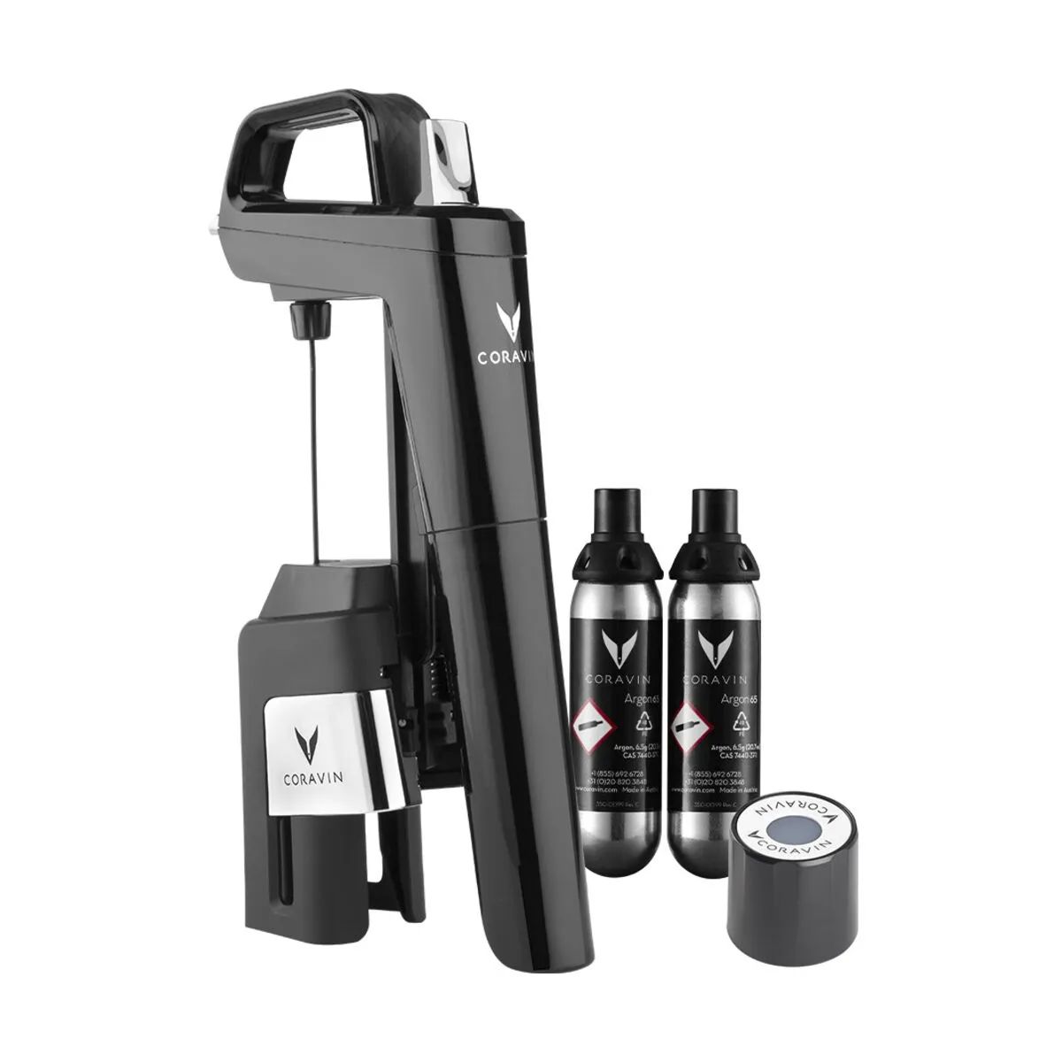 Coravin Vinpumper Timeless Six+ Vinsystem i Piano Black, 5