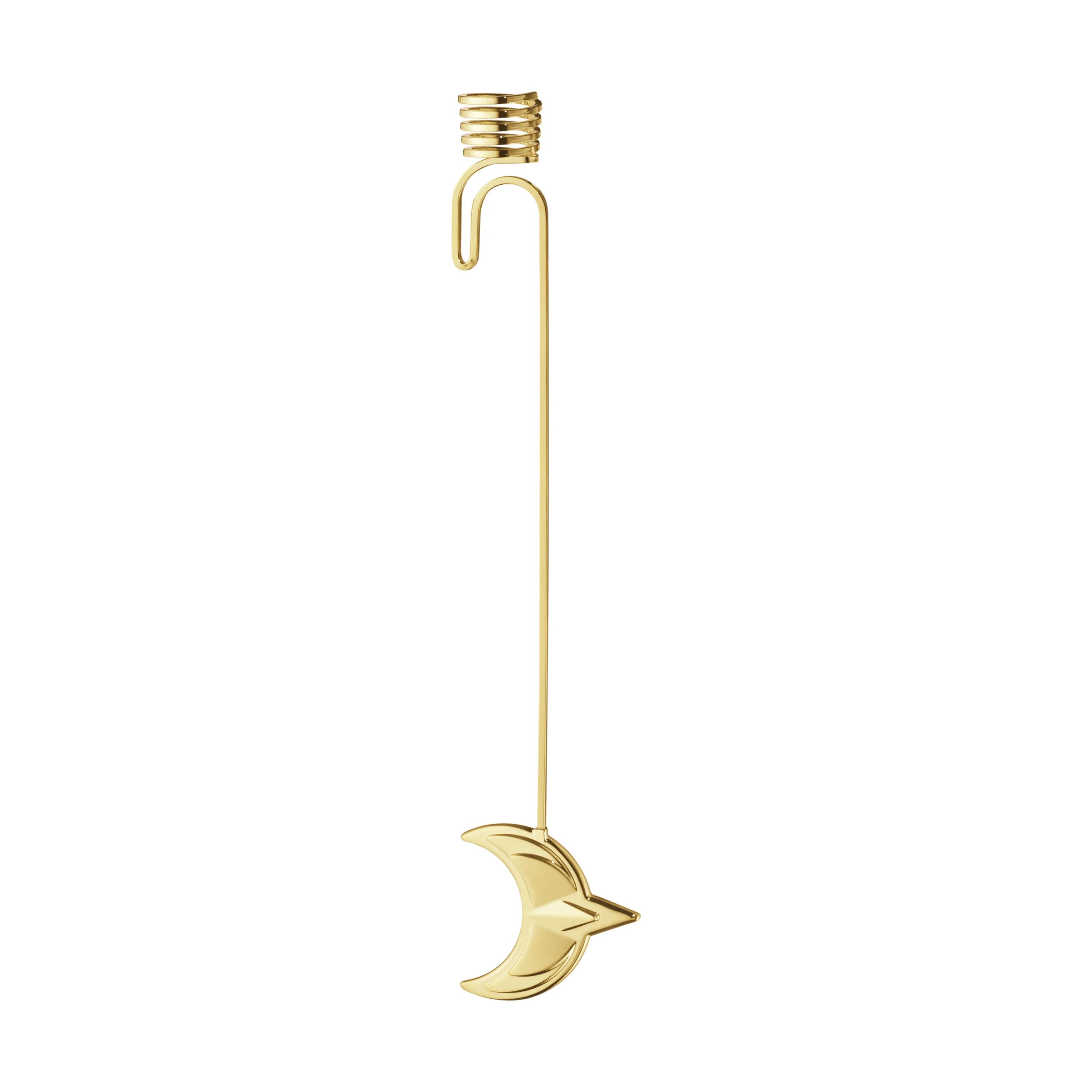 Georg Jensen Lysholdere og juletræslys Christmas Collectibles CC 2024 Lyseholder - Måne i guld, 1