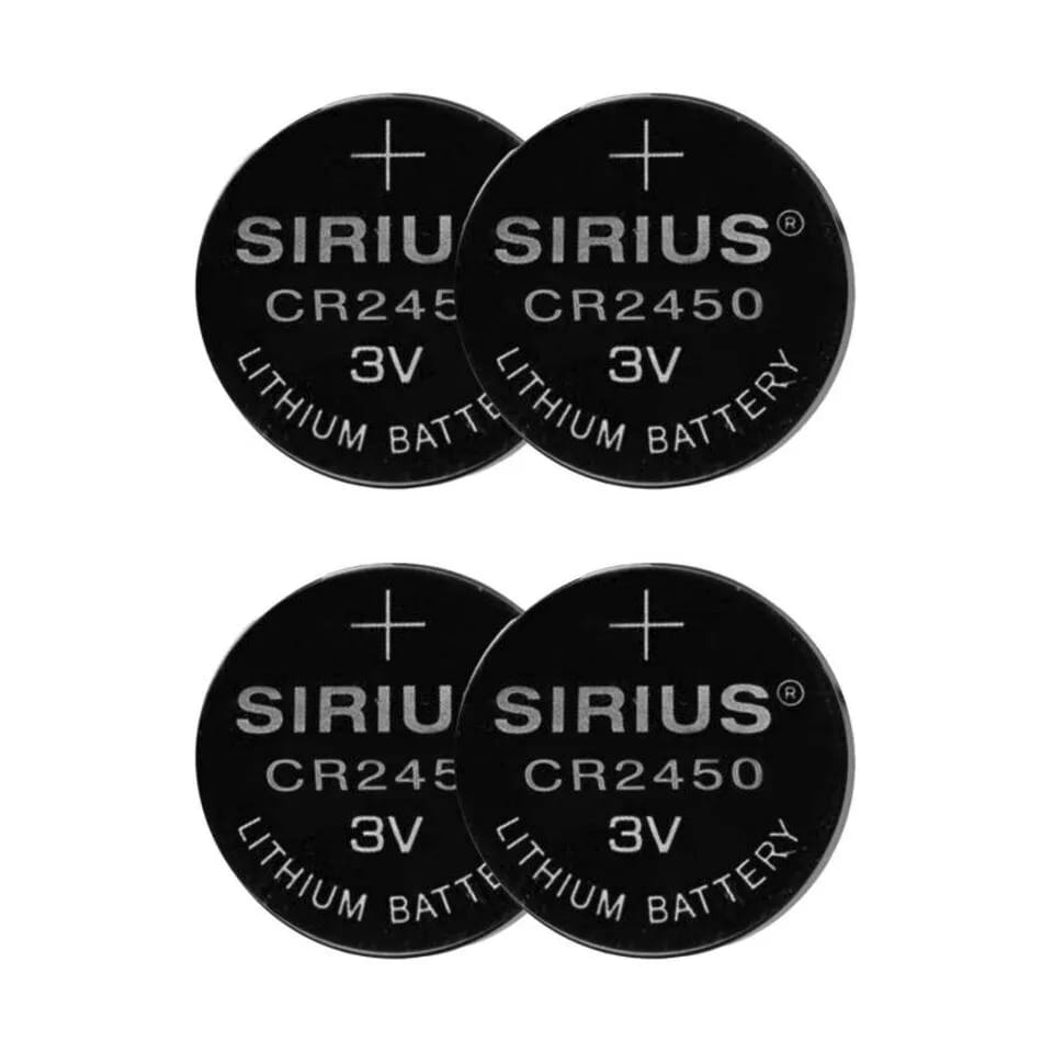 Sirius Batterier CR2450 Batteri - 4 stk. i Sort, 1
