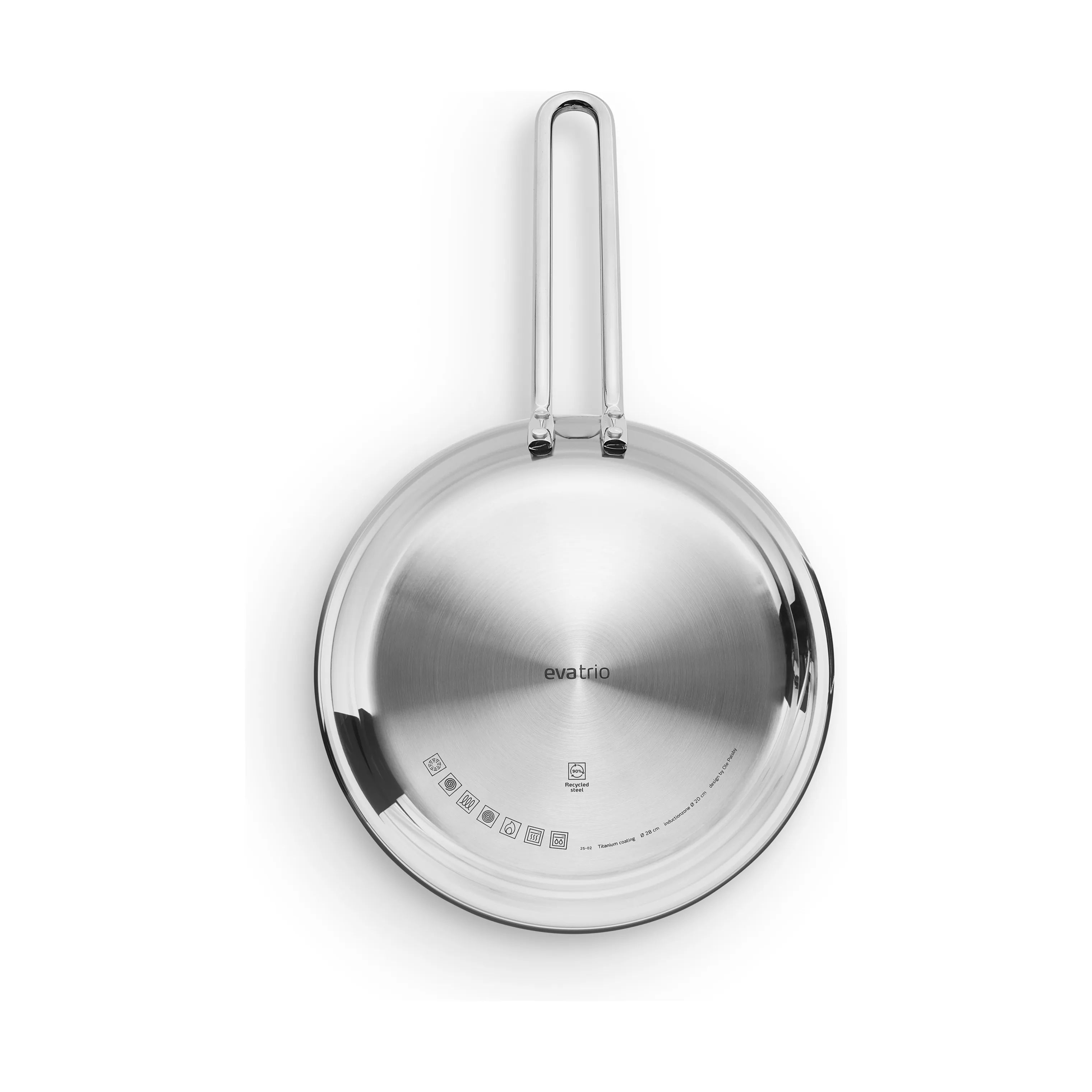 Eva Trio Stegepander Titanium Rec. Laser Titanium Stegepande i Poleret stål, 20 cm, 5