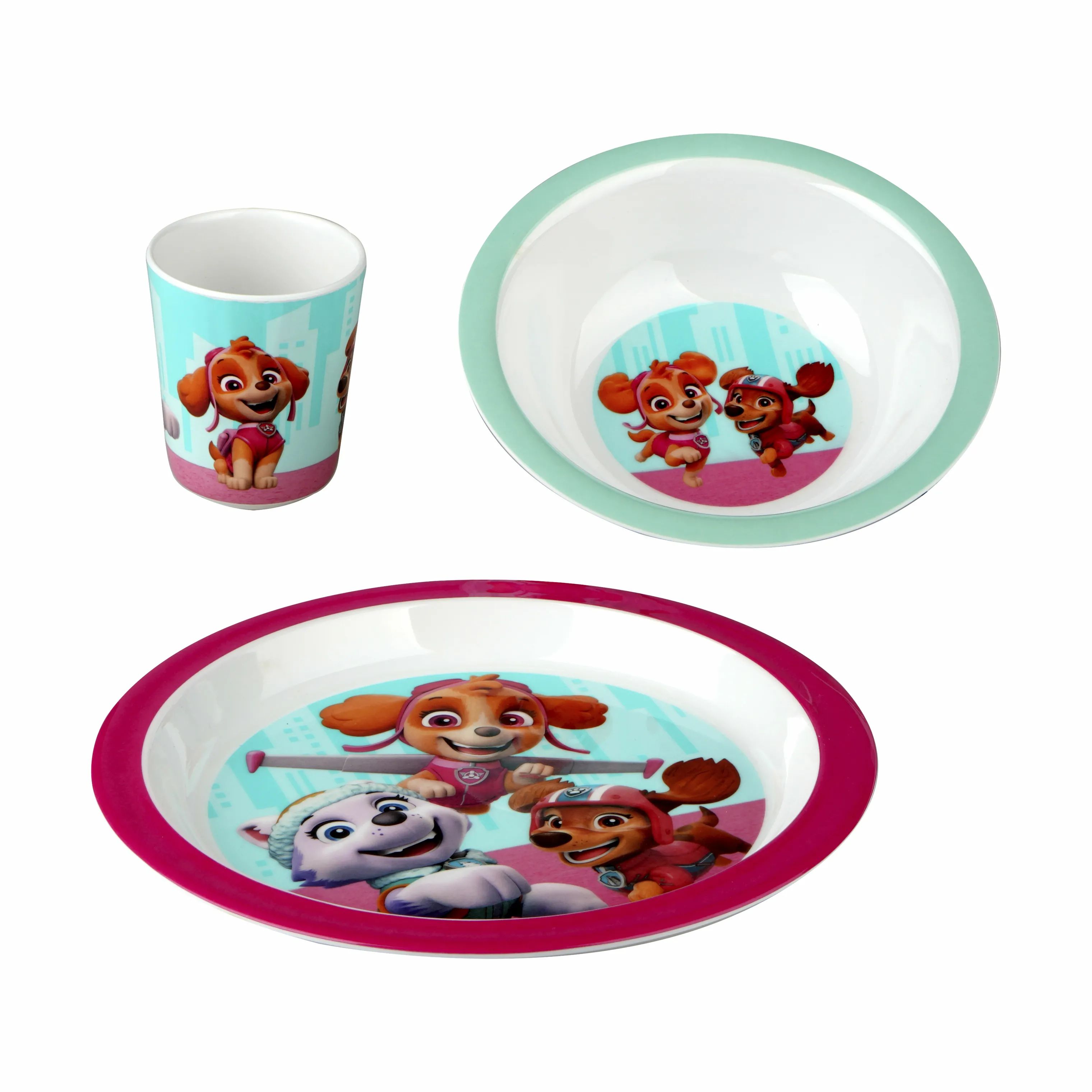 Barbo Toys Spisesæt Spisesæt - Paw Patrol i Lyserød, 2