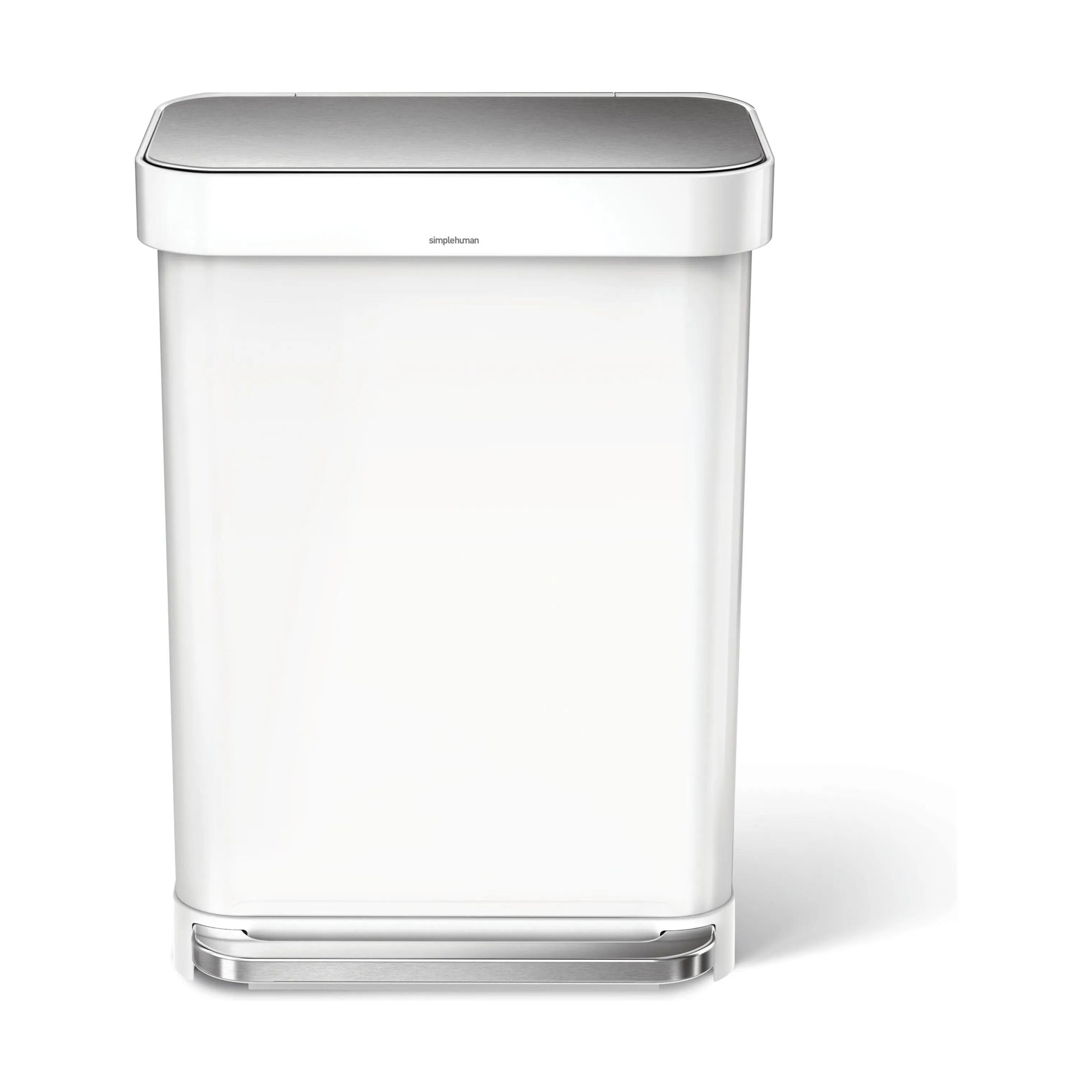 Simplehuman Pedalspande Slim Pedalspand i Hvid, 55 L, 1