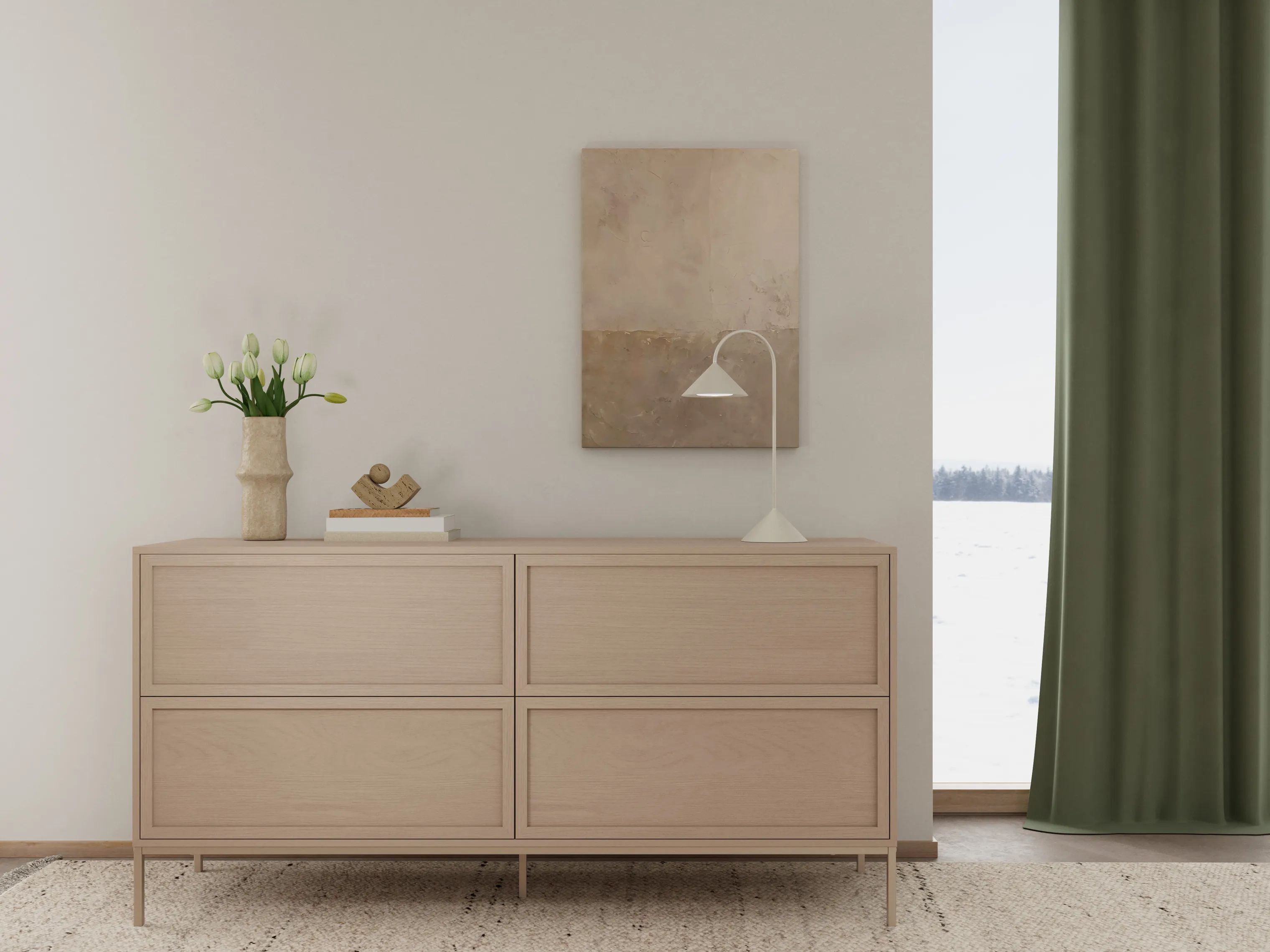 CASA Living Kommoder Palmdale Kommode i Grå, 2