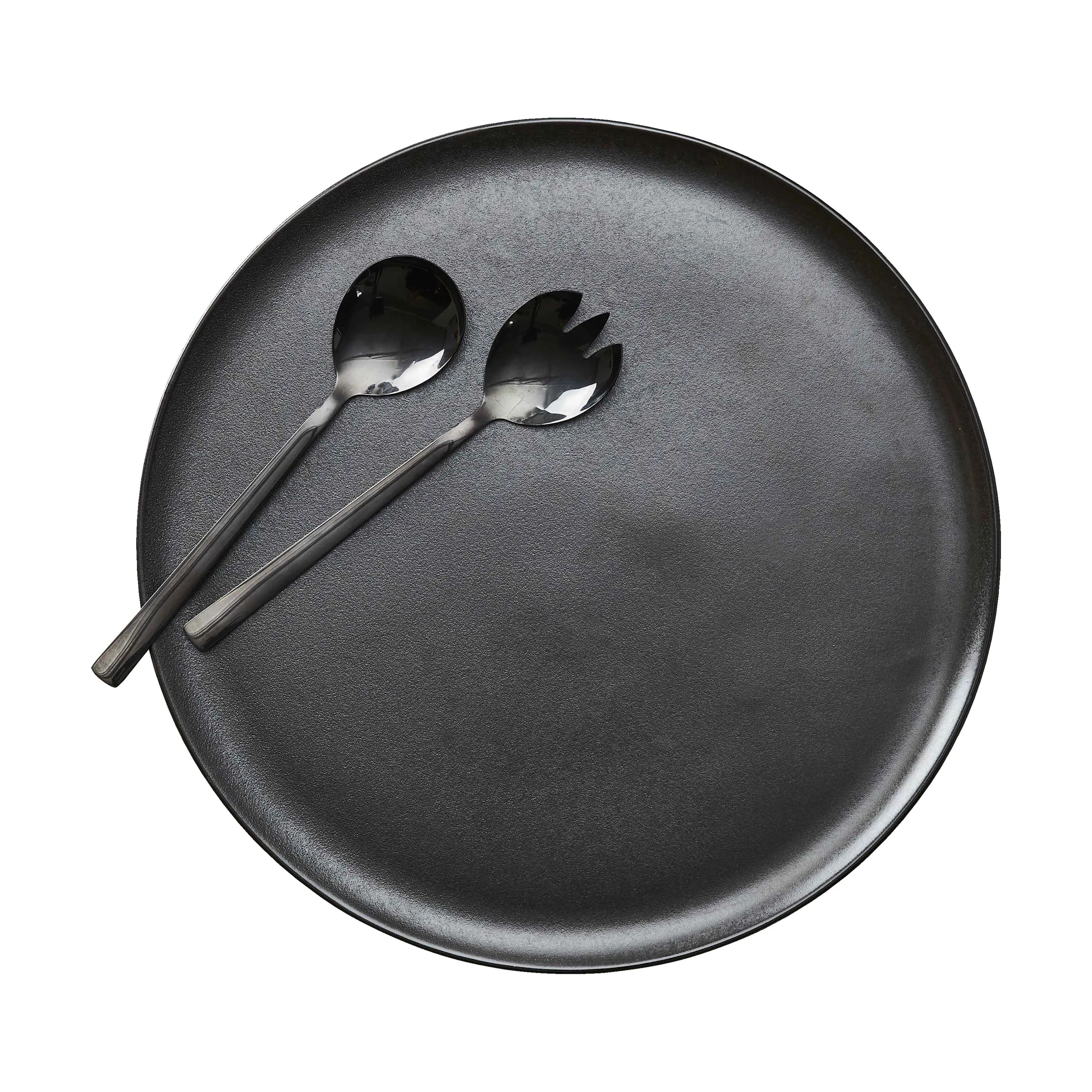RAW by Aida Serveringsfade RAW Rundt Fad i Titanium Black, 1