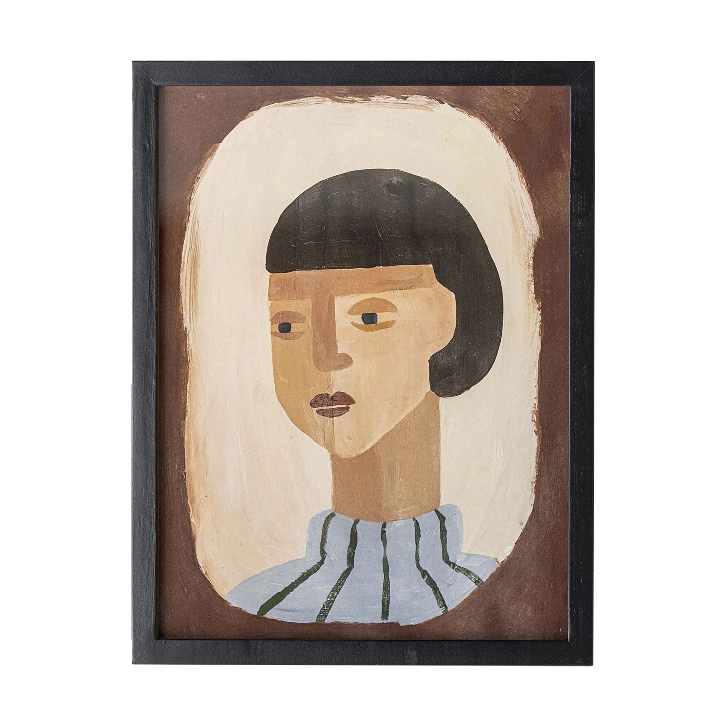 Bloomingville Plakater Billede - Amanda Illustration med ramme i Amanda, 1