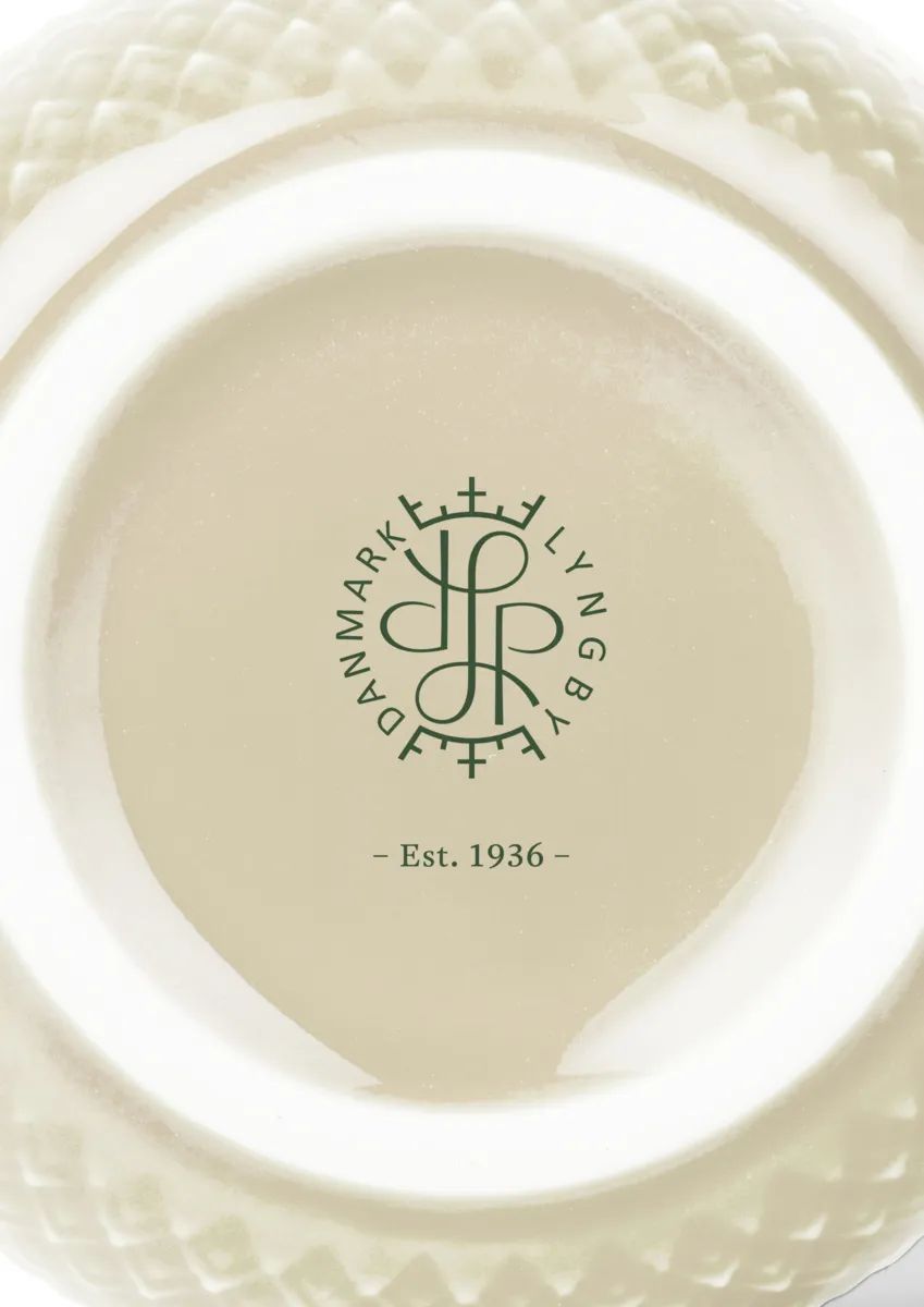 Lyngby Porcelæn Krus og kopper med hank Rhombe Earth Krus m. hank i Marble, 2