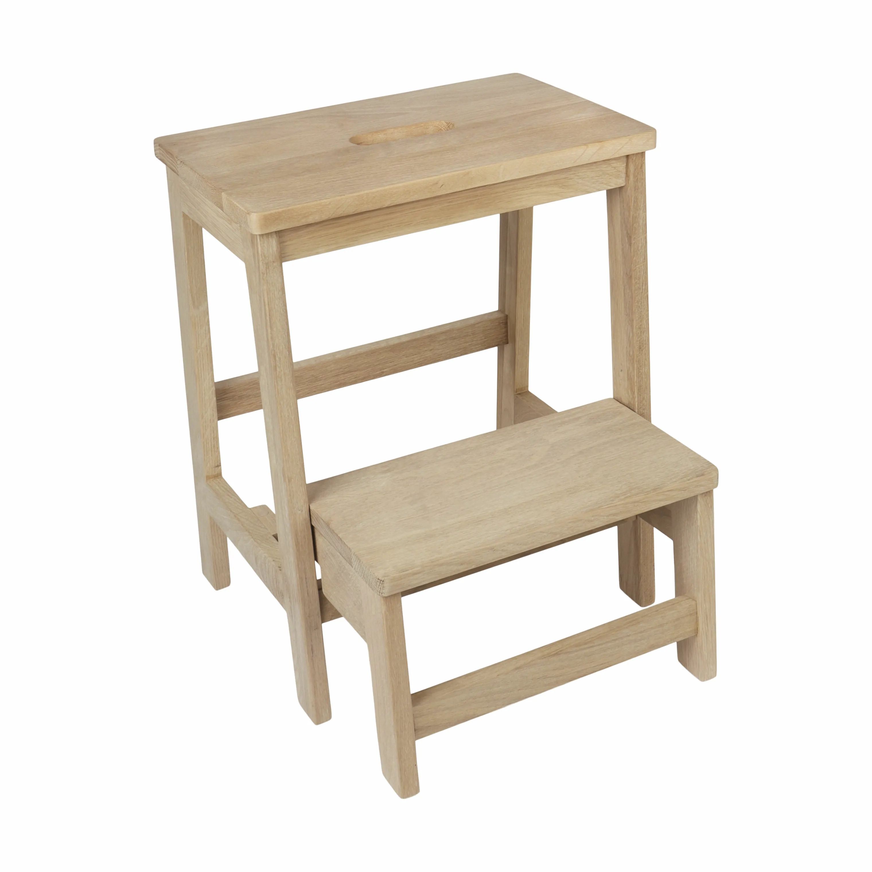 SKAGEN living Skamler Taburet i Hvidvasket eg, 1