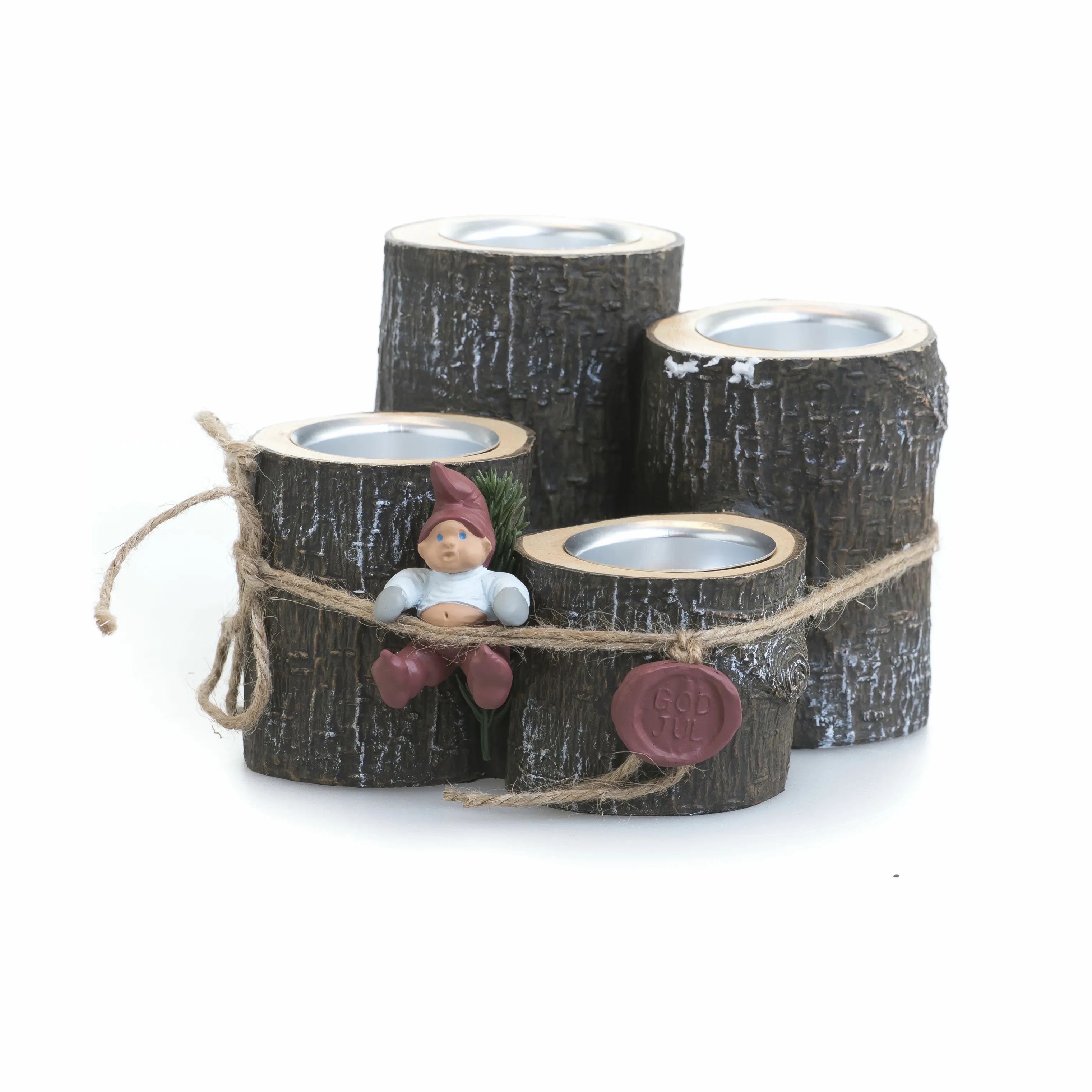 Klarborg Jule- og adventsstager Adventstage - Bette Kræn i Brun, 15 cm, 1