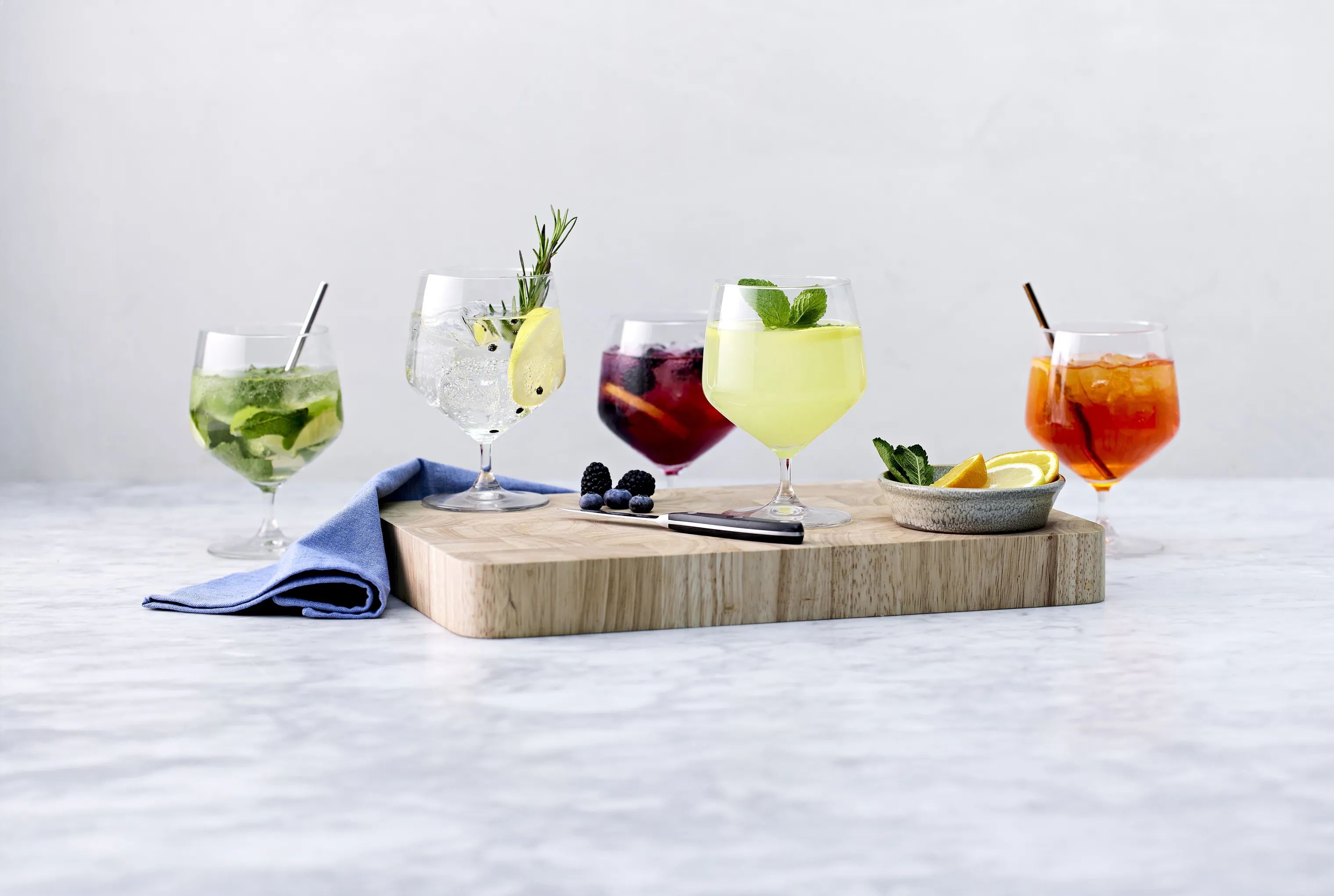 CASA Living Cocktailglas Napoli Spritzerglas m. kort stilk - 4 stk. i Klar, 2