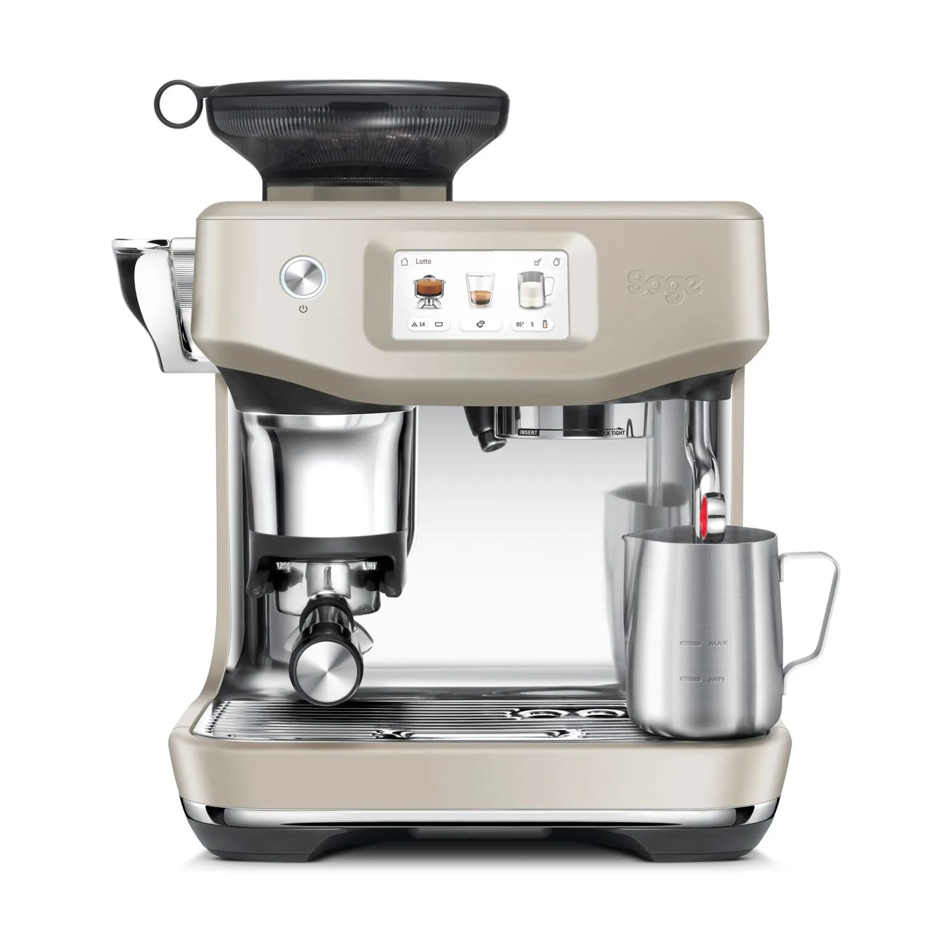 Sage Espressomaskiner Barista Touch™ Impress Espressomaskine SES 882 ALM i Almond Nougat, 3
