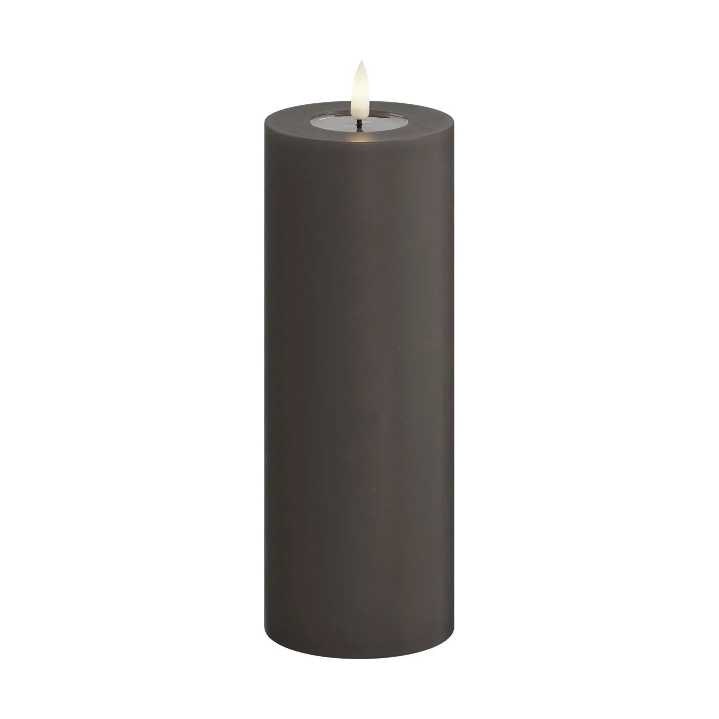 Deluxe Homeart LED-lys Real Flame LED Bloklys i Jord, 20 cm, 1