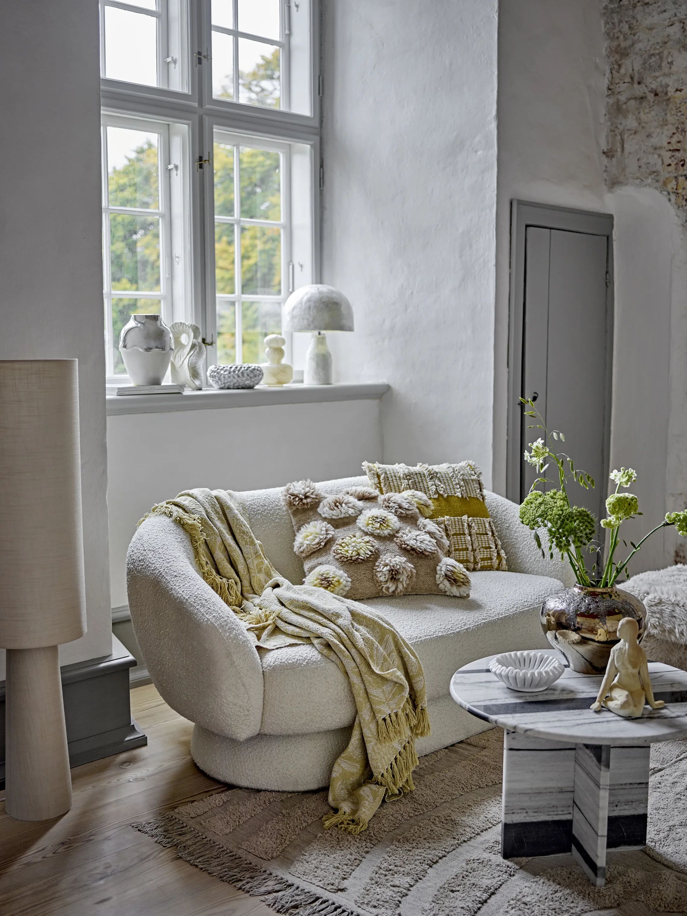 Bloomingville Pyntepuder Somma Pude i Gul, 2