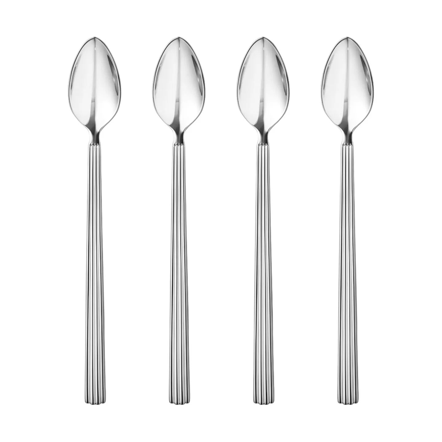 Georg Jensen Kaffe- og teskeer Bernadotte Cafe Latte Ske - 4 stk. i Stål, 18,5 cm, 1