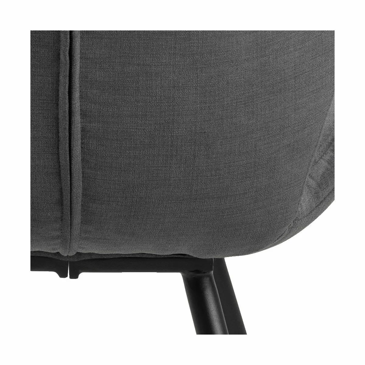 CASA Living Spisebordsstole Petri Spisebordsstol - 2 stk. i antracit/sort, 4