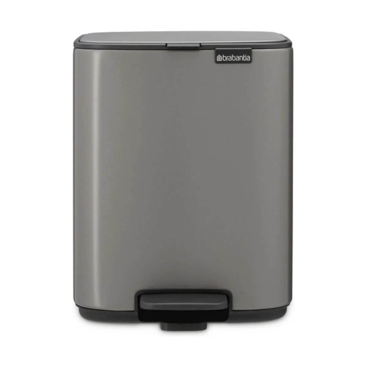 Brabantia Pedalspande Bo Pedalspand i Platinum, 7 L, 1