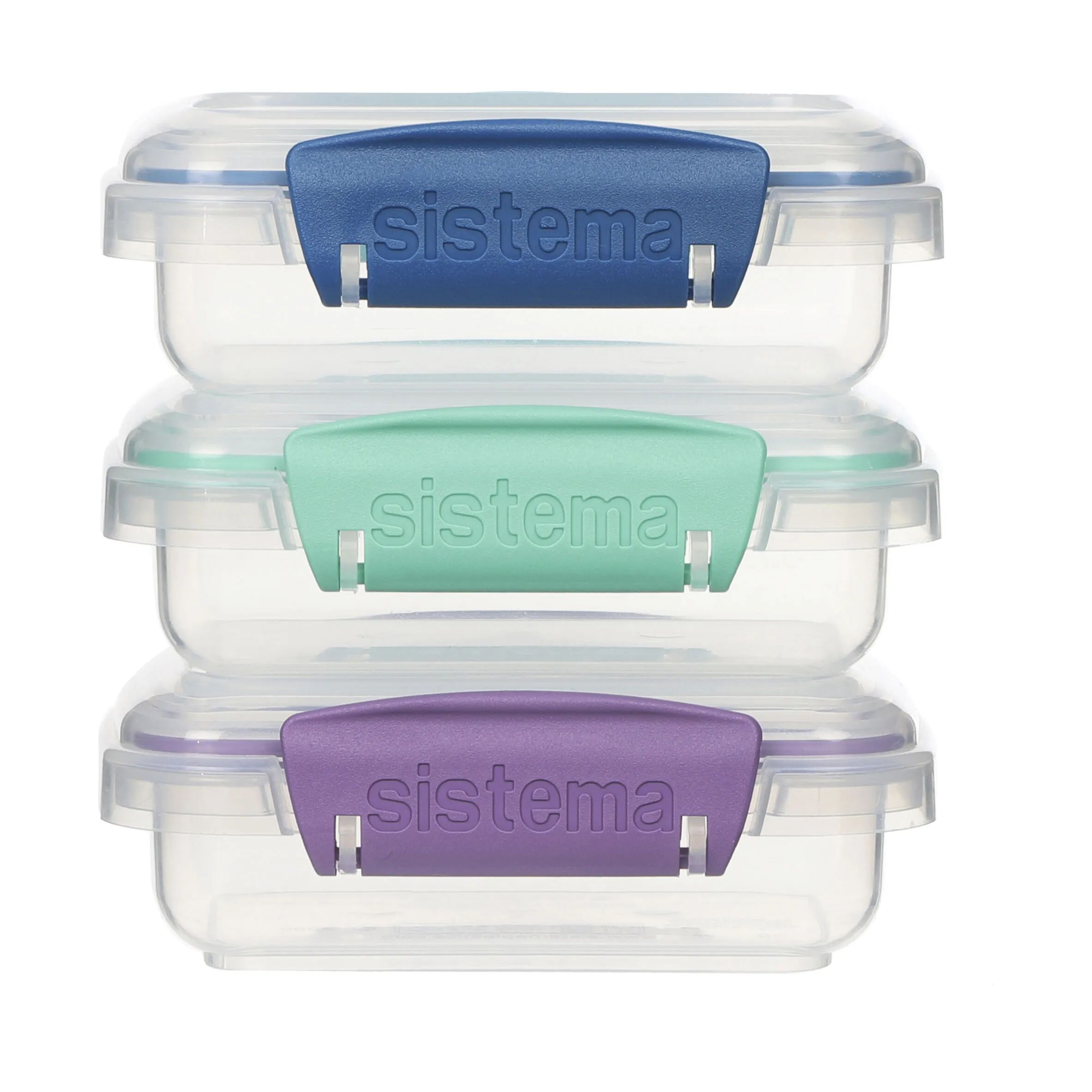 Sistema Opbevaringsbokse Klip It Opbevaringsboks - 3 dele i 200 ml, 1
