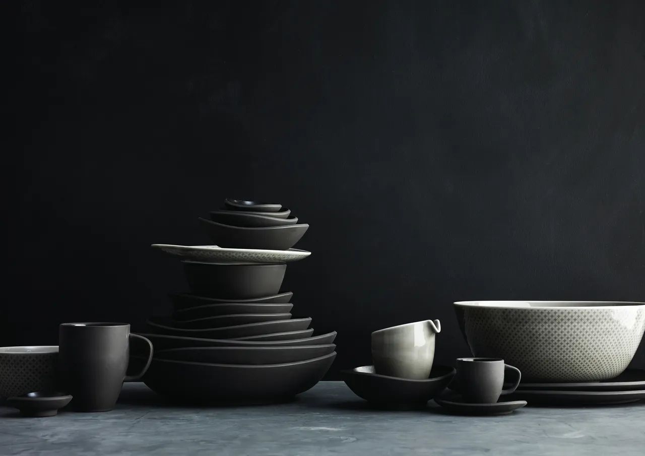 Rosenthal Mælke- og flødekander Junto Flødekande i Perlegrå, 3