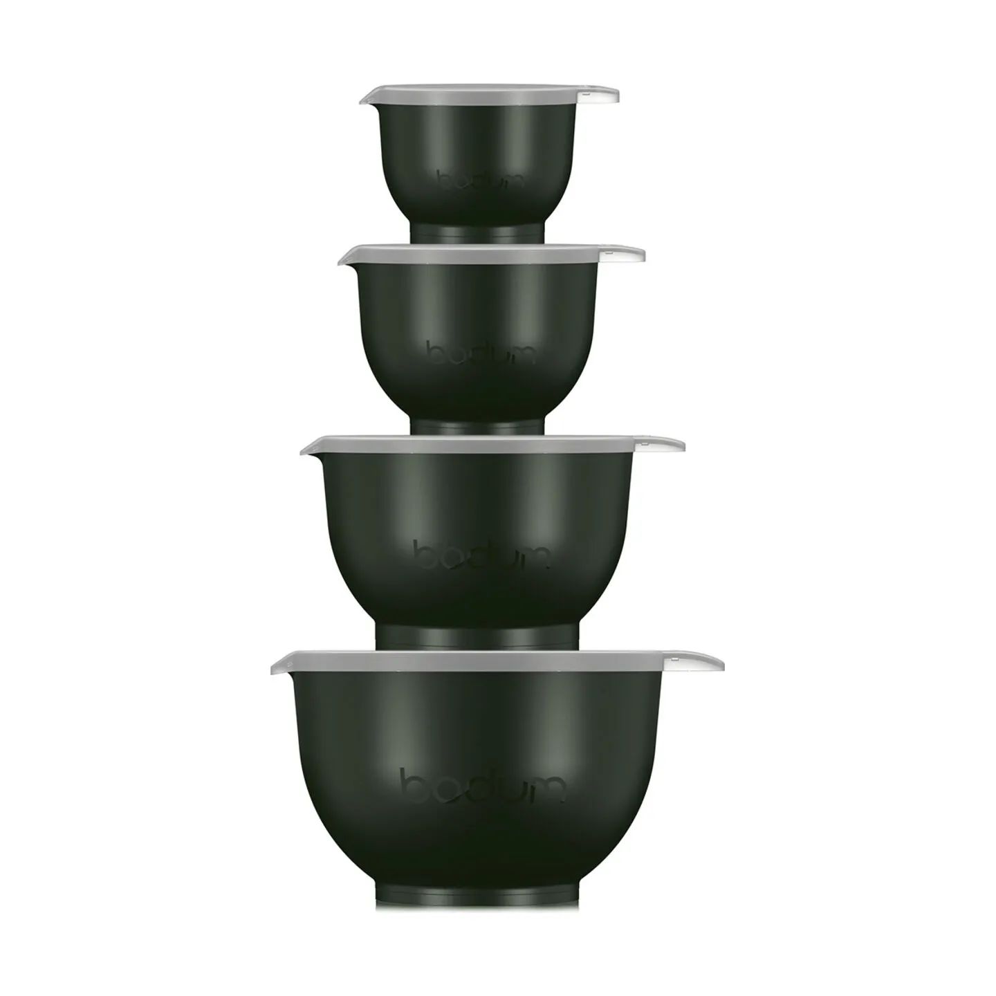 Bodum Røreskåle Bistro Røreskålsæt m. låg - 4 dele i Dark Green, 1