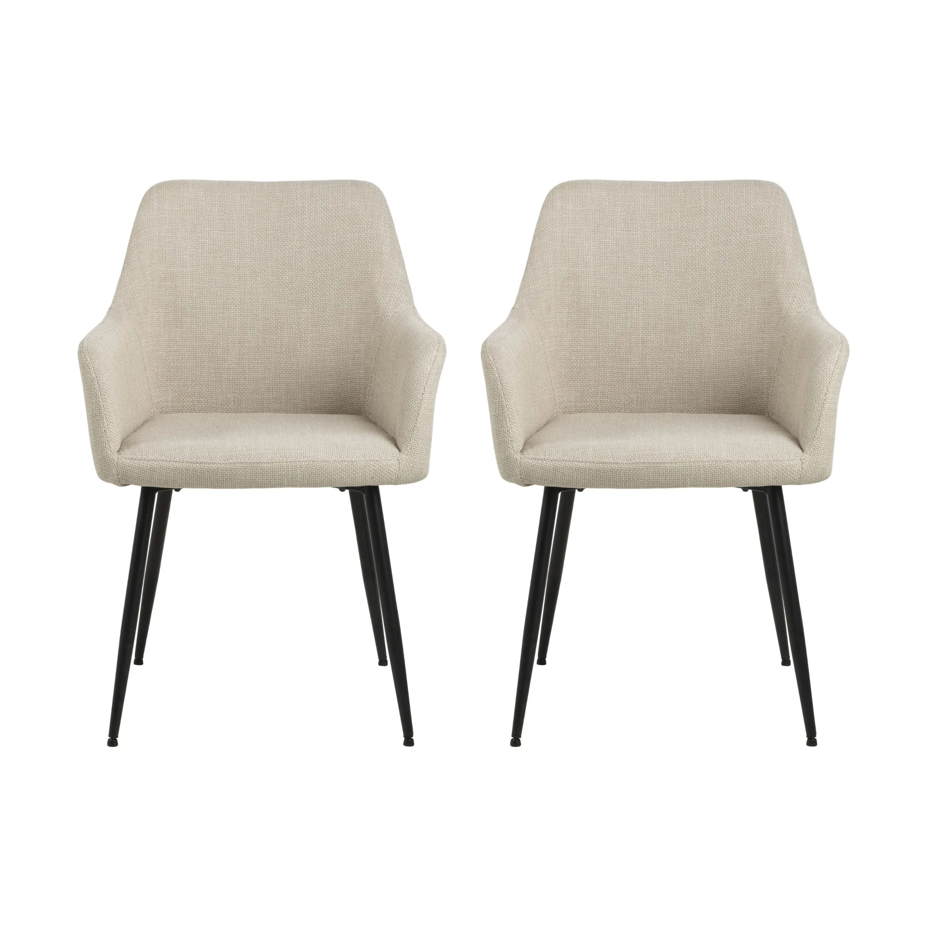 CASA Living Spisebordsstole Lizzy Spisebordsstol - 2 stk i Beige, 1