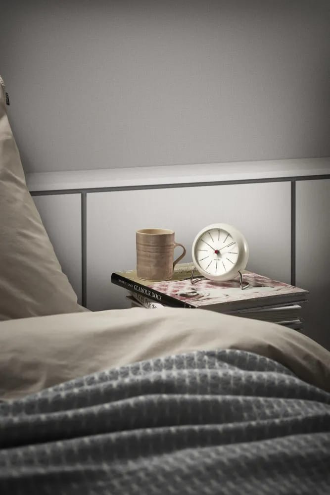 Arne Jacobsen Bordure Bankers Clock Bordur i Hvid, 2