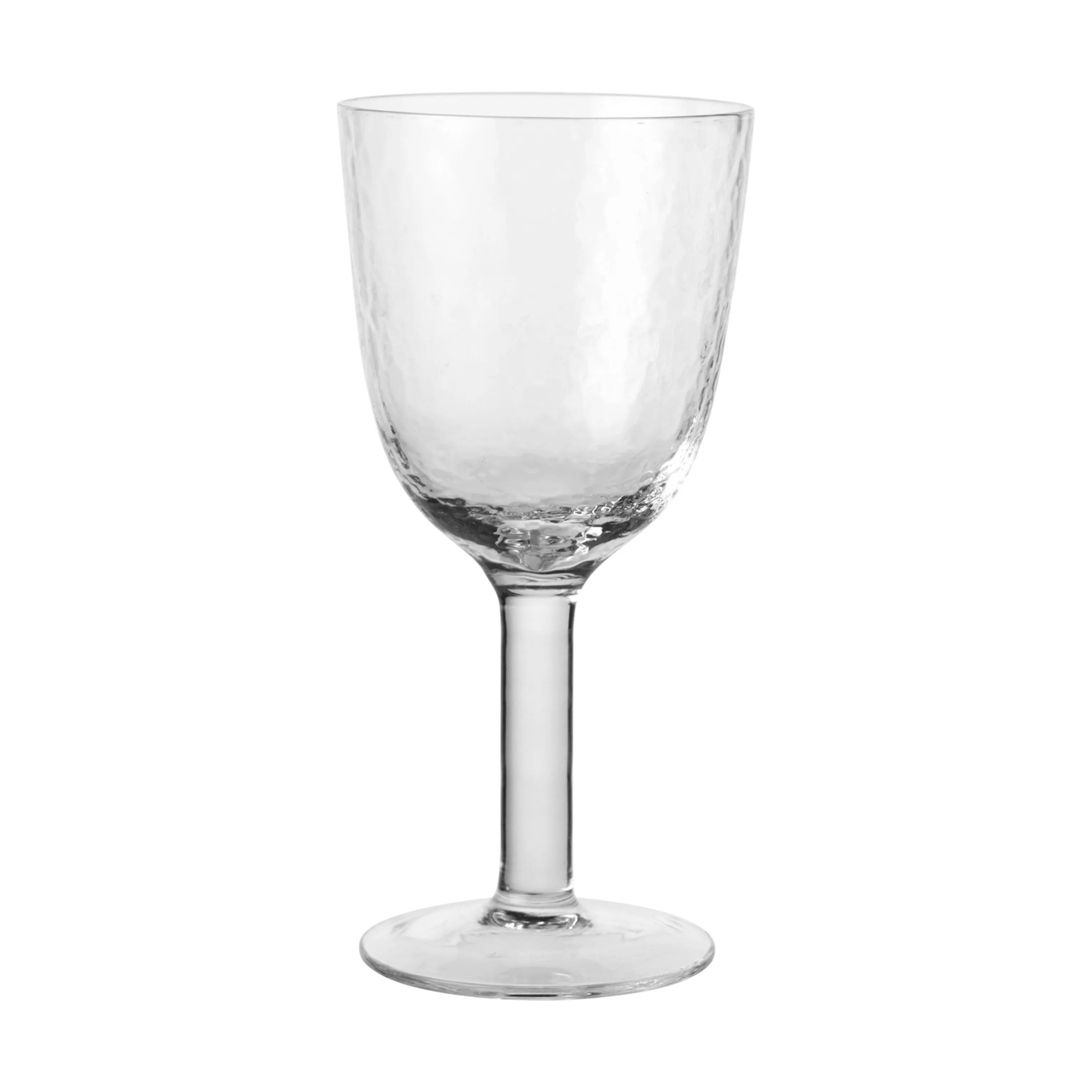 Broste Copenhagen Hvidvinsglas Hammered Hvidvinsglas i Klar, 1