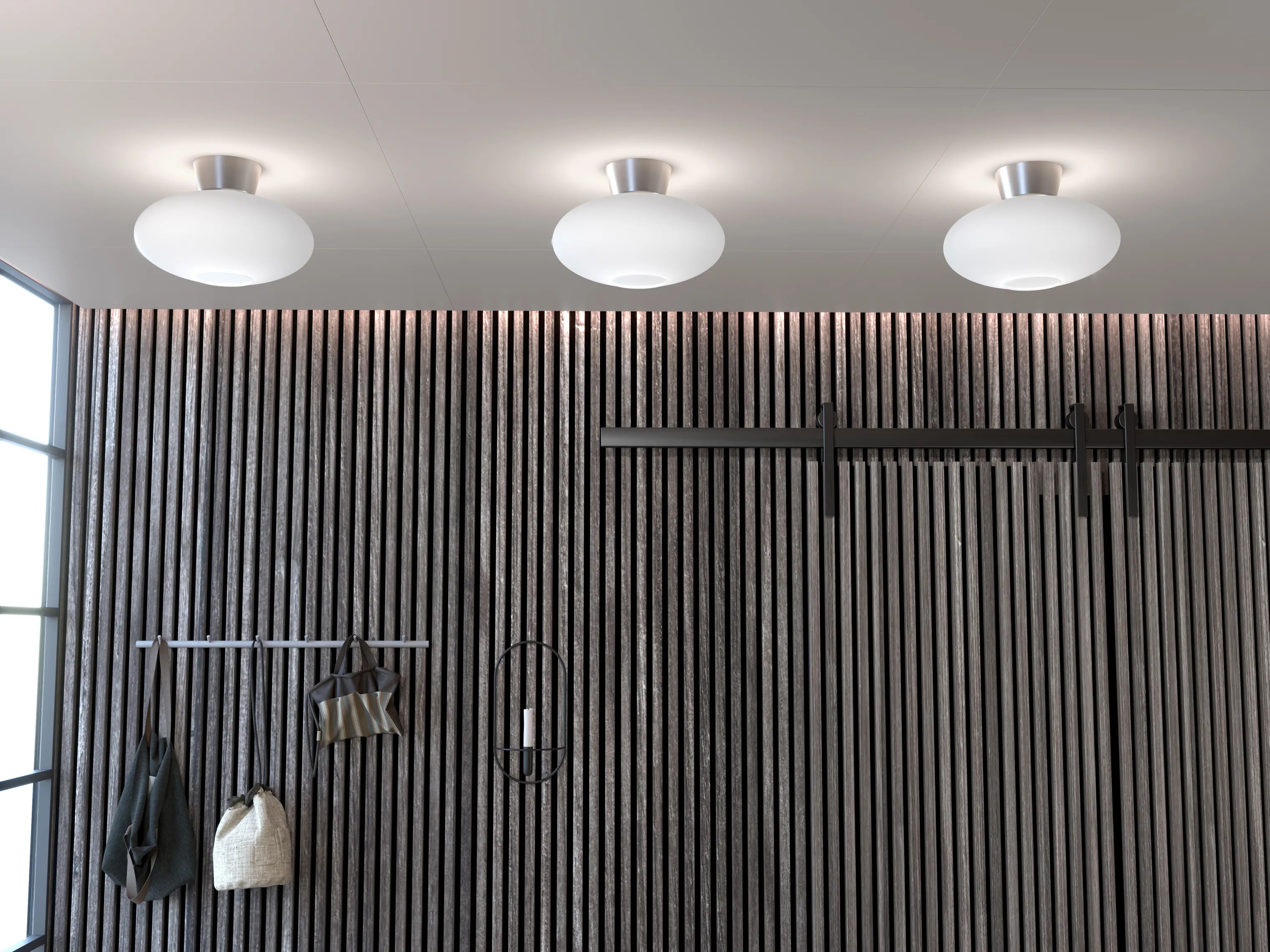 Belid Loftlamper Bullo Plafond i Aluminium/Opal, 2