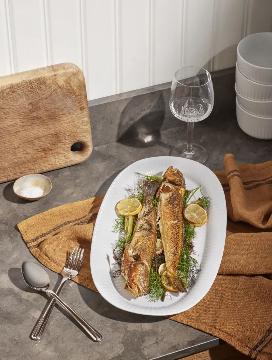 Kähler Serveringsfade Hammershøi Serveringsfad i Hvid, 5