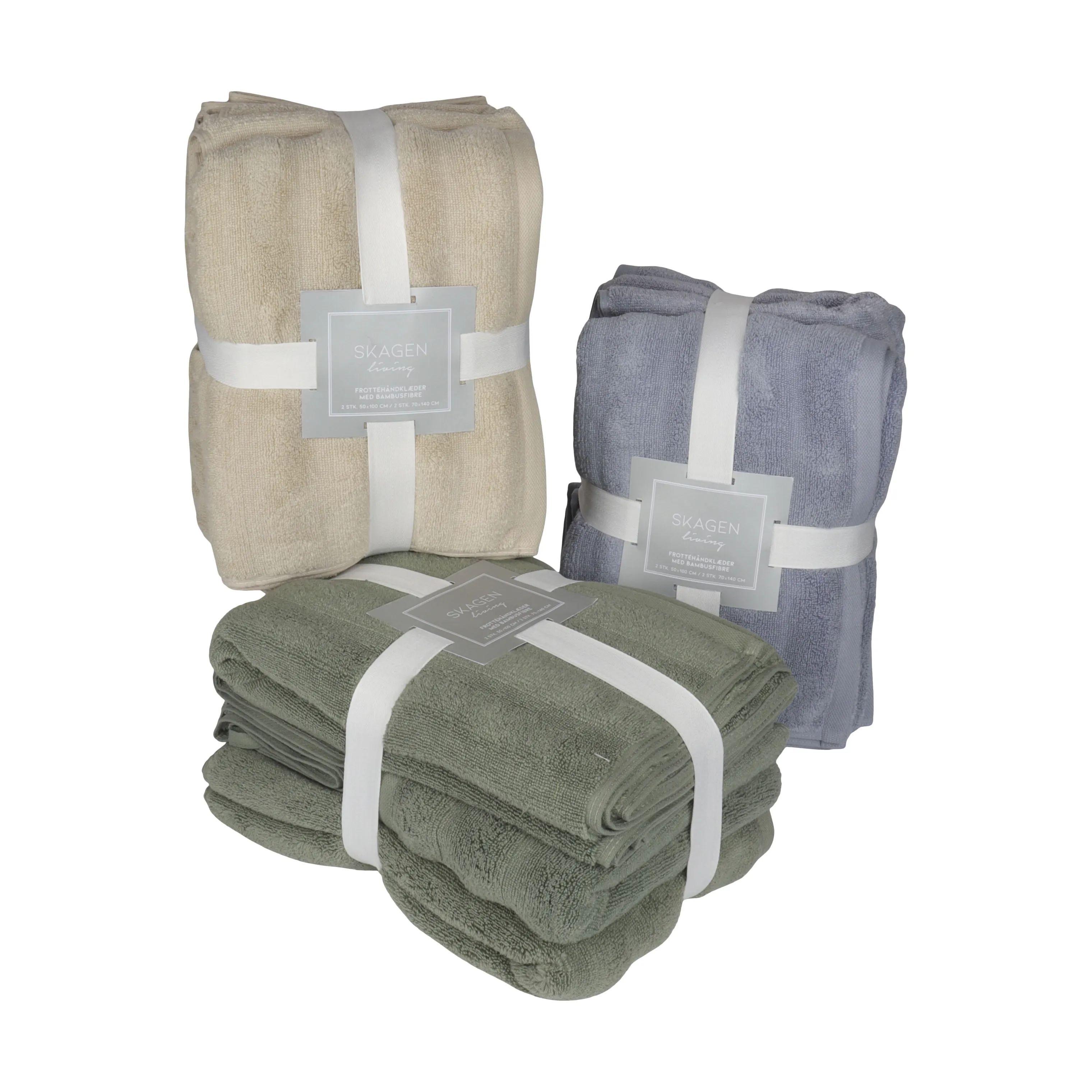 SKAGEN living Håndklæder Håndklæde - 4 stk. i Beige, 3