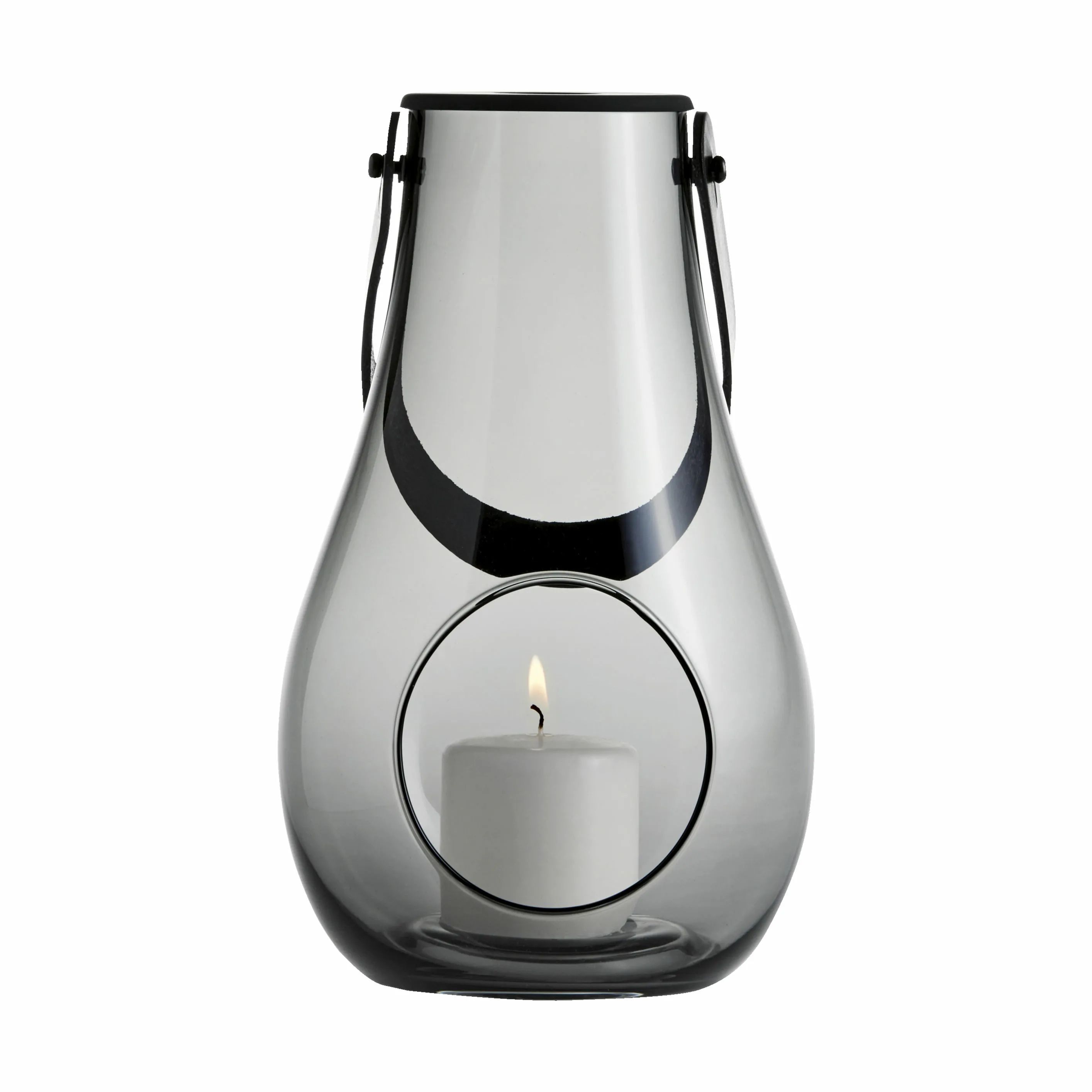 Holmegaard Lanterner Design with Light Lanterne i Smoke, 25 cm, 1