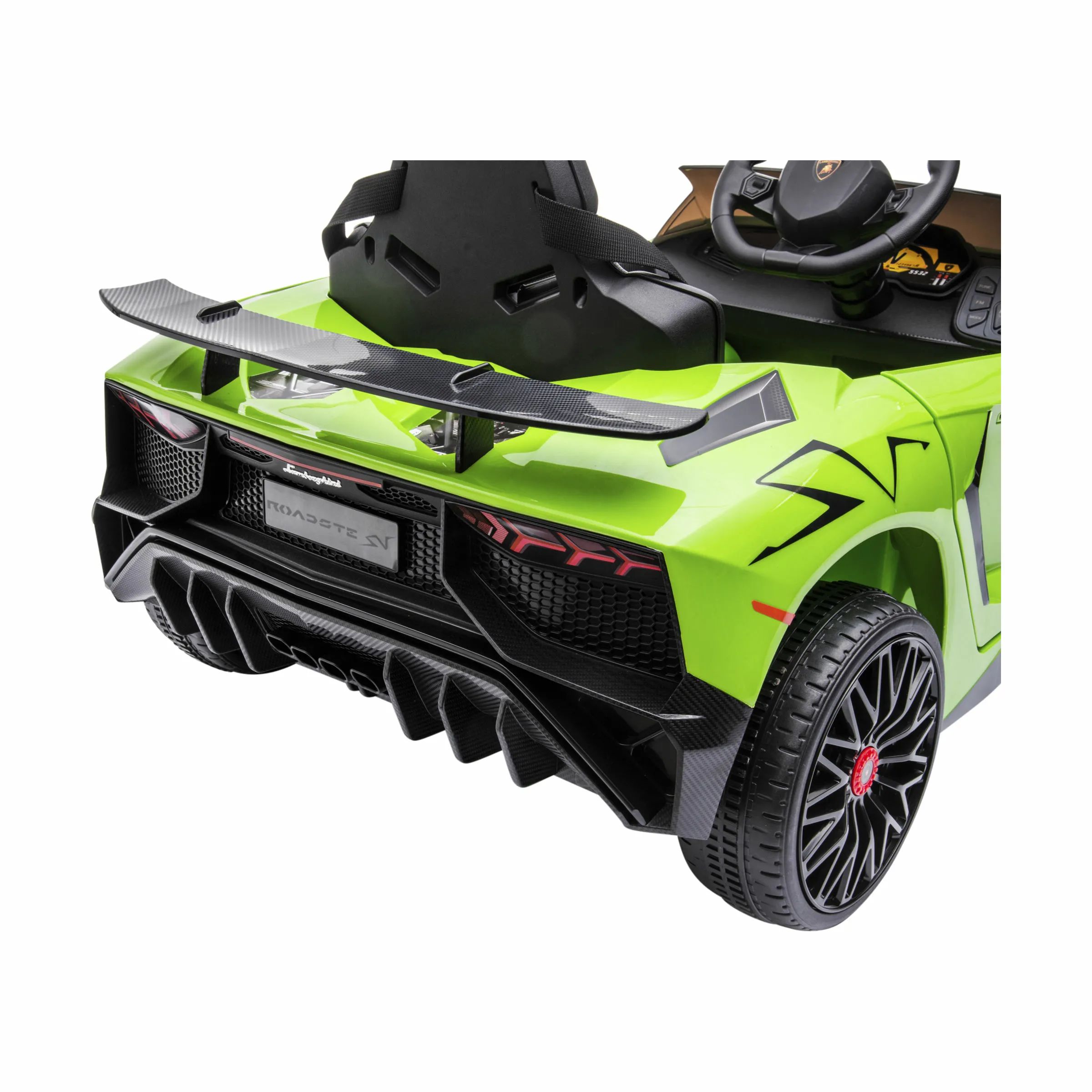 NORDIC PLAY Speed El-biler til børn Elektrisk Bil -  Lamborghini Aventador SV i grøn, 3