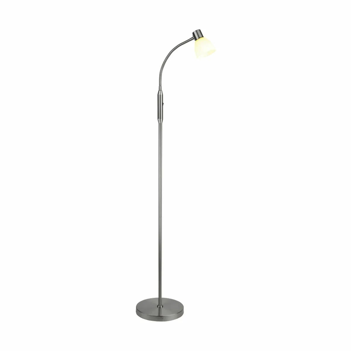 Halo Design Gulvlamper Hudson Gulvlampe i Stål/opal, 120 cm, 1