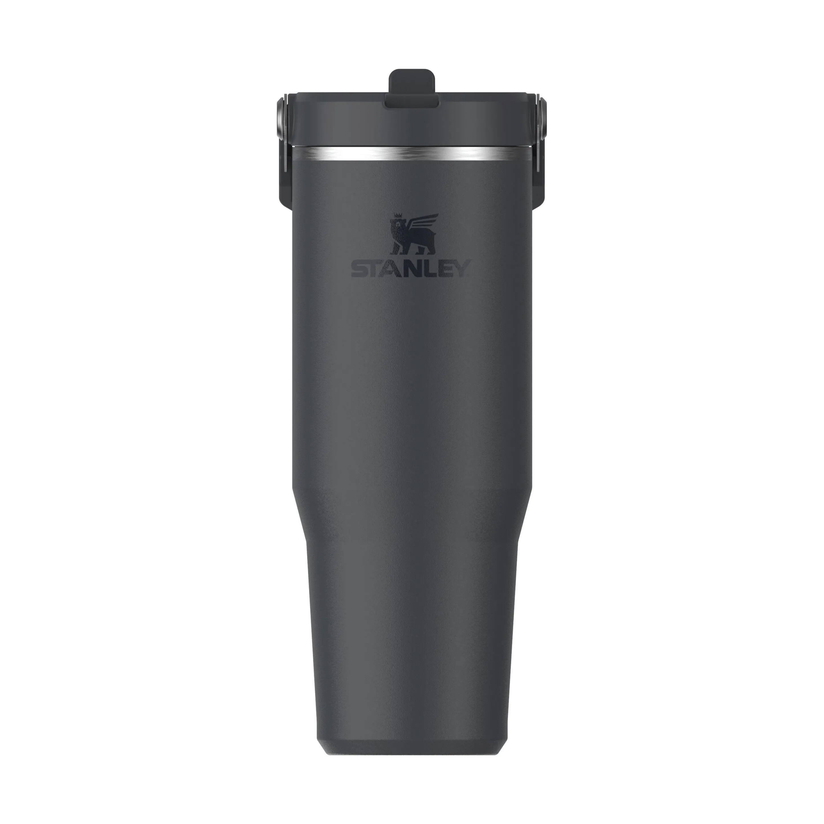 Stanley To go kopper Iceflow Flip Straw Tumbler i Sort/mat, 0.89 L, 1