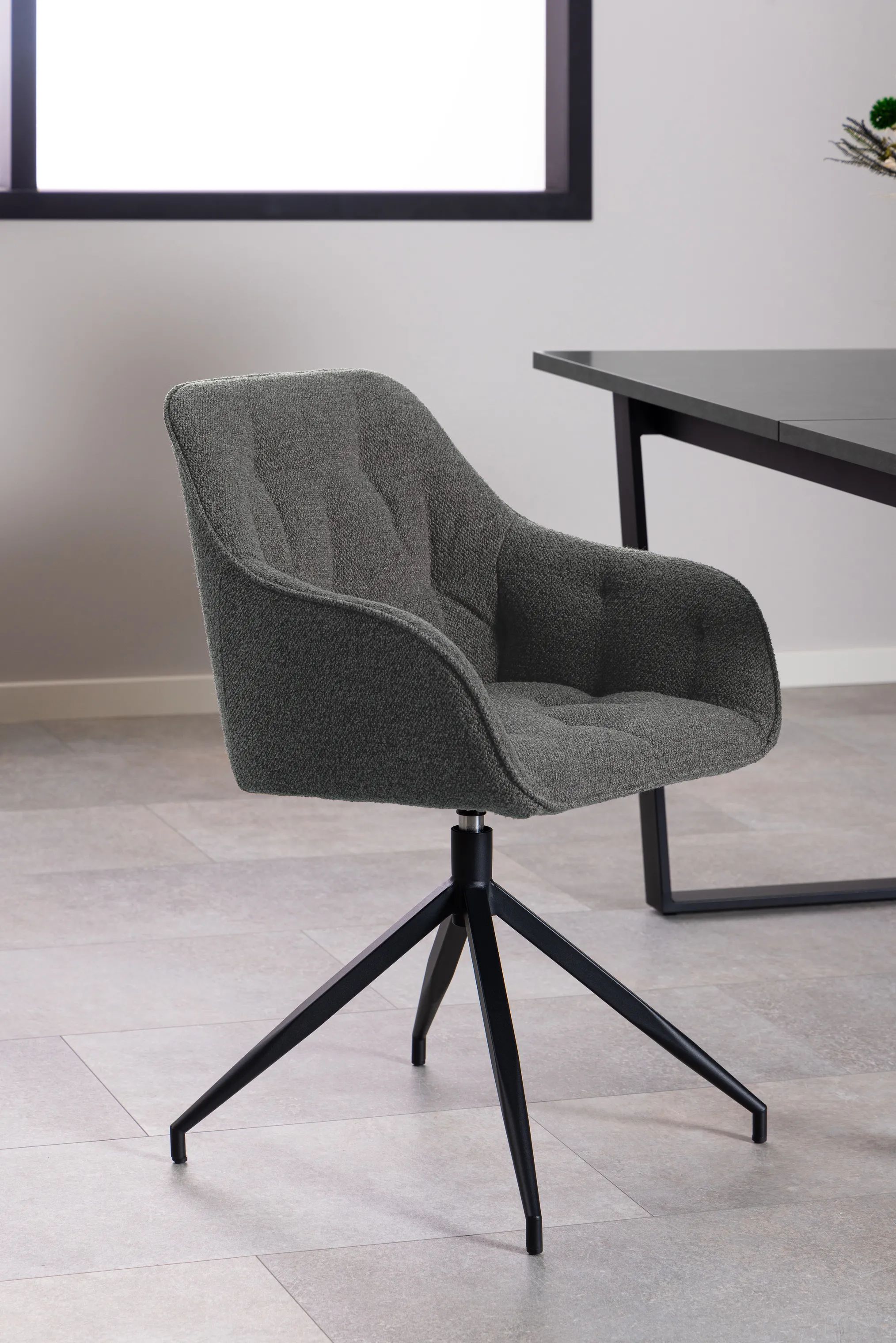 CASA Living Spisebordsstole Brooke Spisebordsstol i Antracit, 3