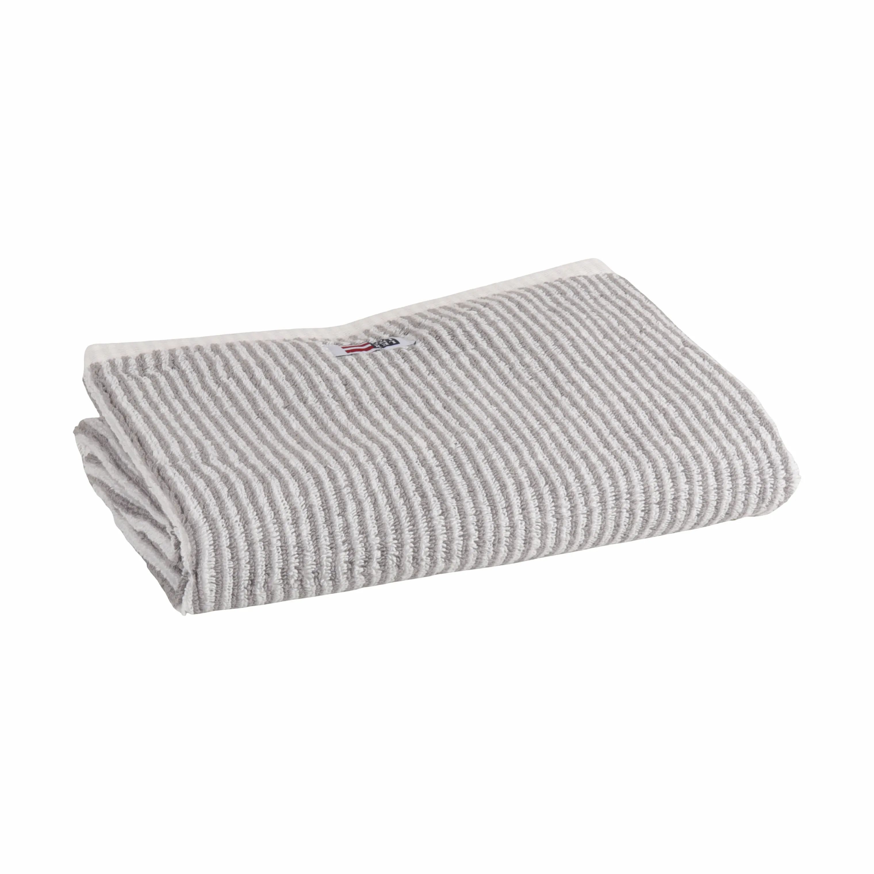 Lexington Håndklæder Icons Originals Stribet Håndklæde i White/Gray, B50 x L70 cm, 1
