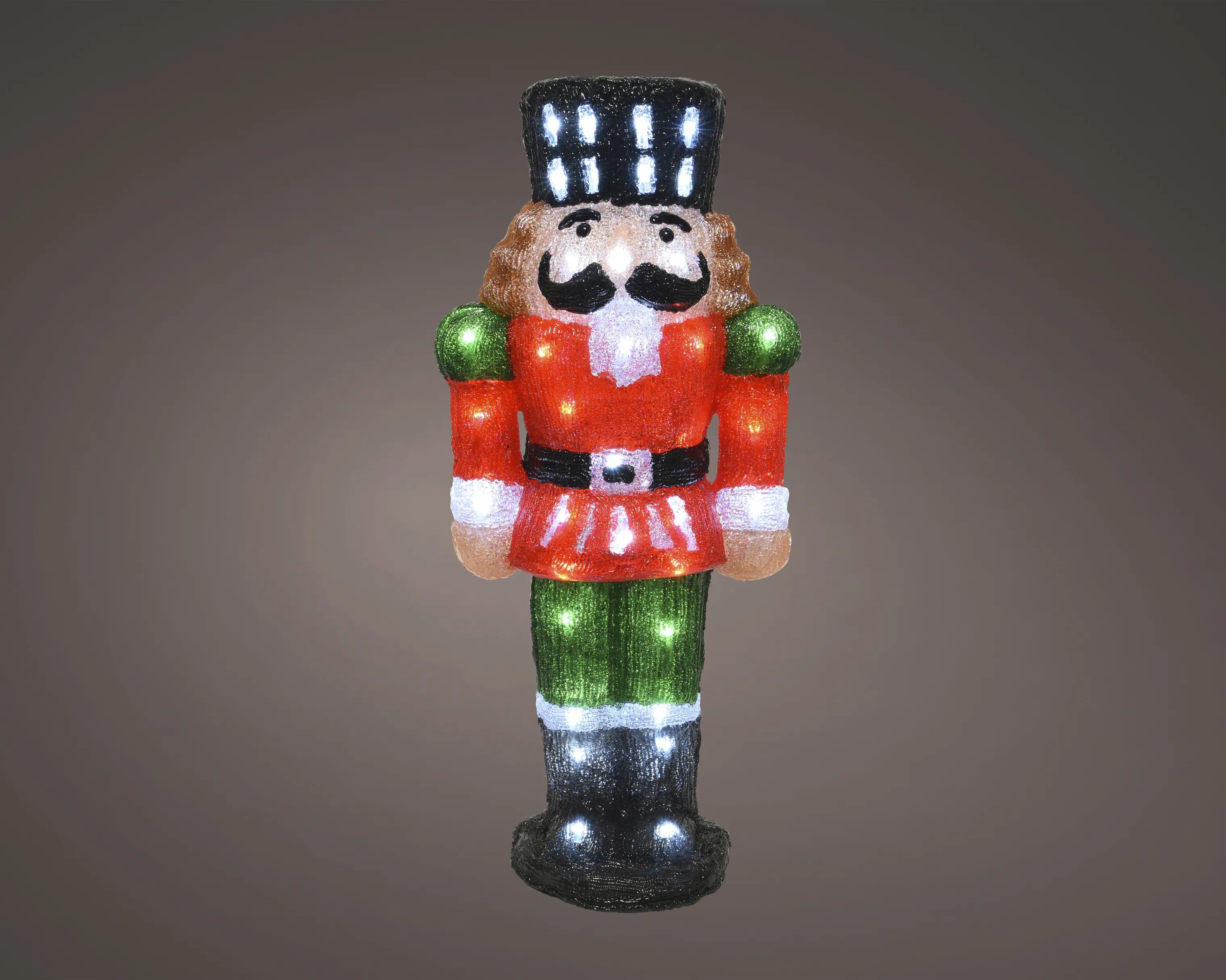 Casa Christmas Lysdekoration LED-figur Nøddeknækker i 60 cm, 2