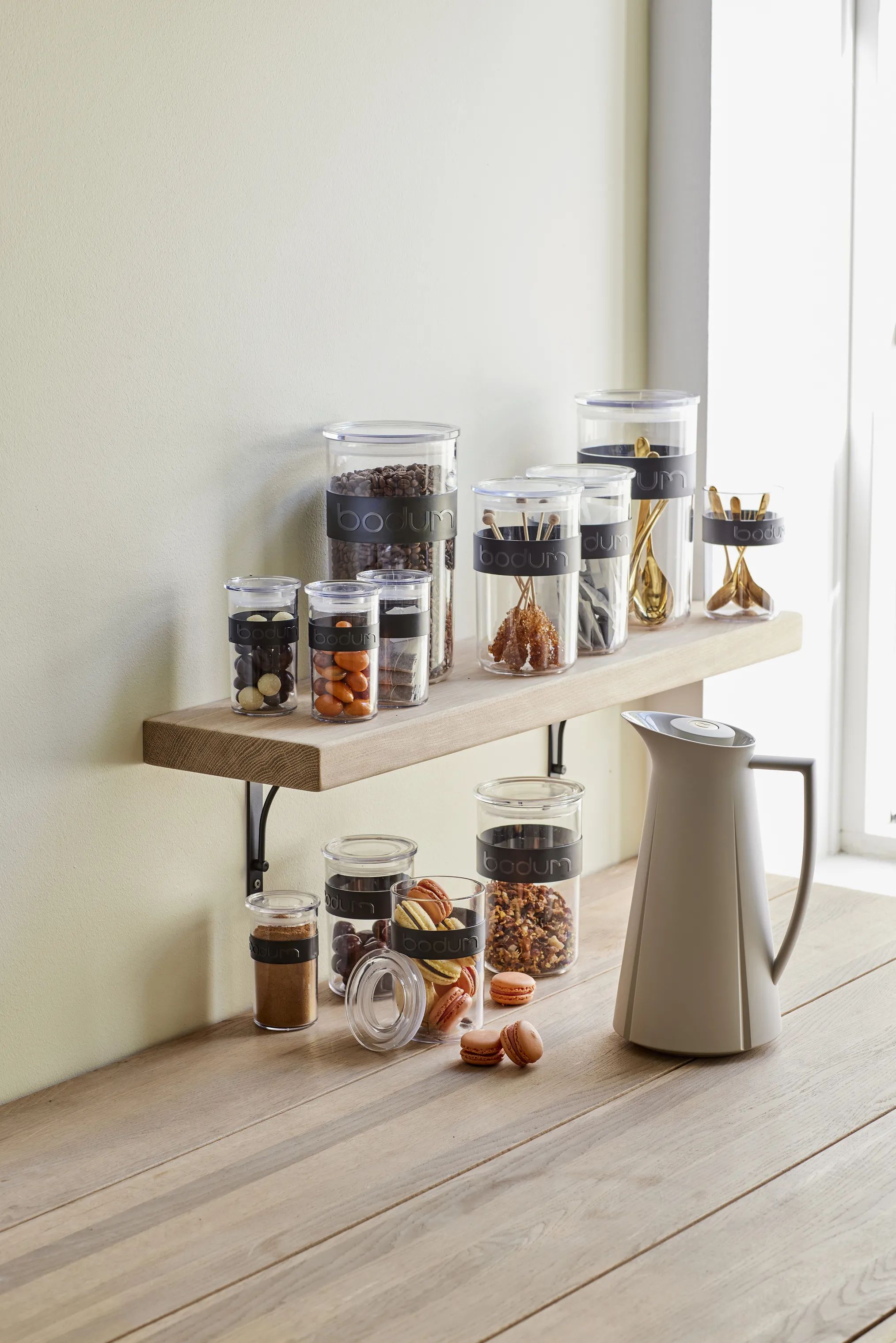 Bodum Opbevaringsglas Presso Opbevaringsglas - 12 stk. i Klar/sort, 4