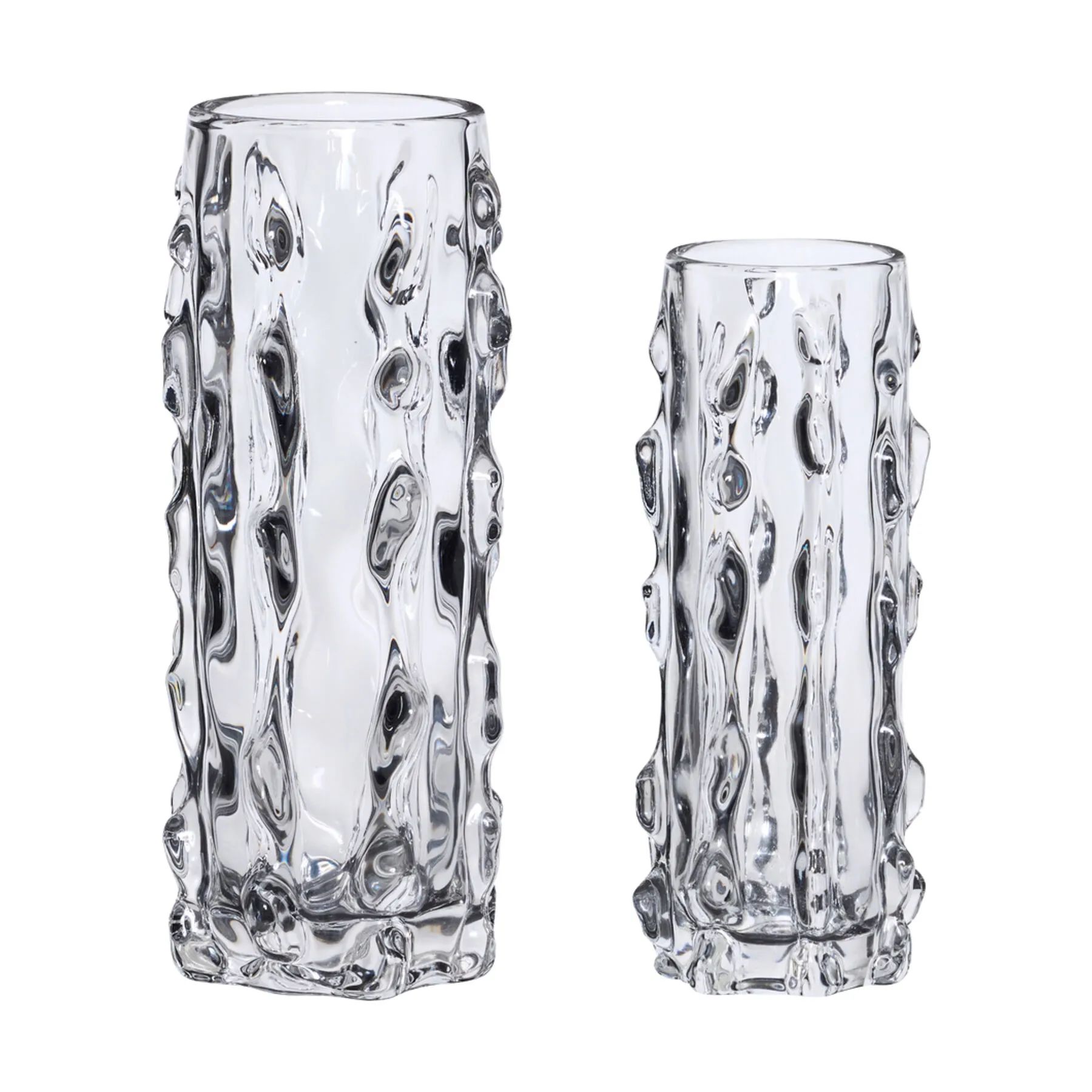 Hübsch Vaser Kawa Vase - 2 stk. i Klar, 1