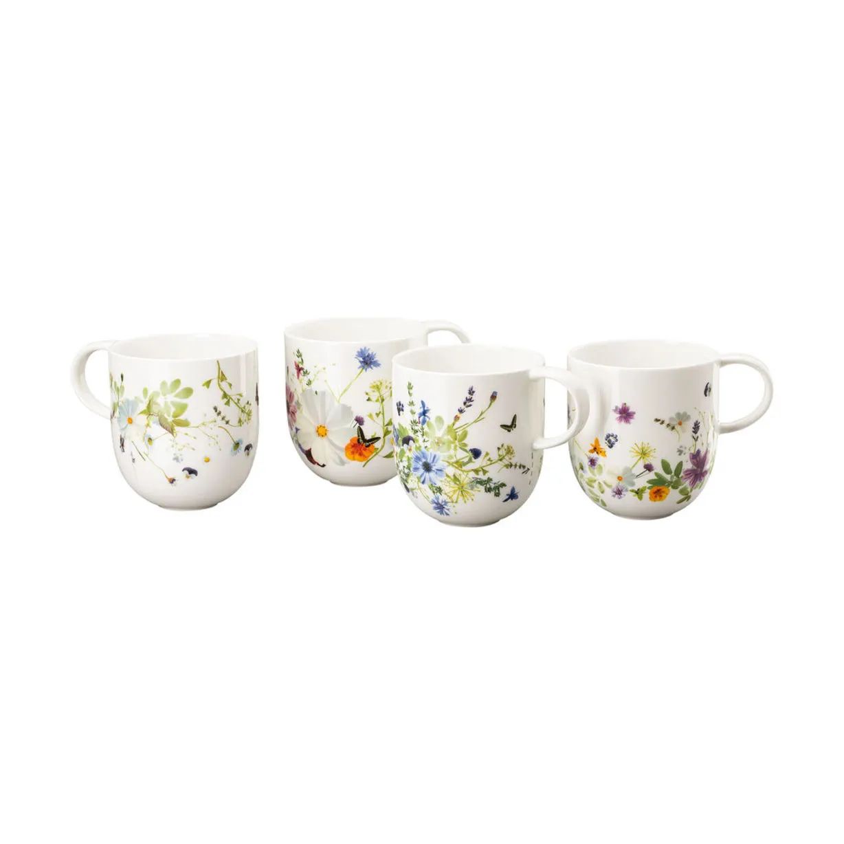 Rosenthal Krus og kopper med hank Brillance Grand Air Grand Air Krus - 4 stk. i Hvid / Multifarvet, 1