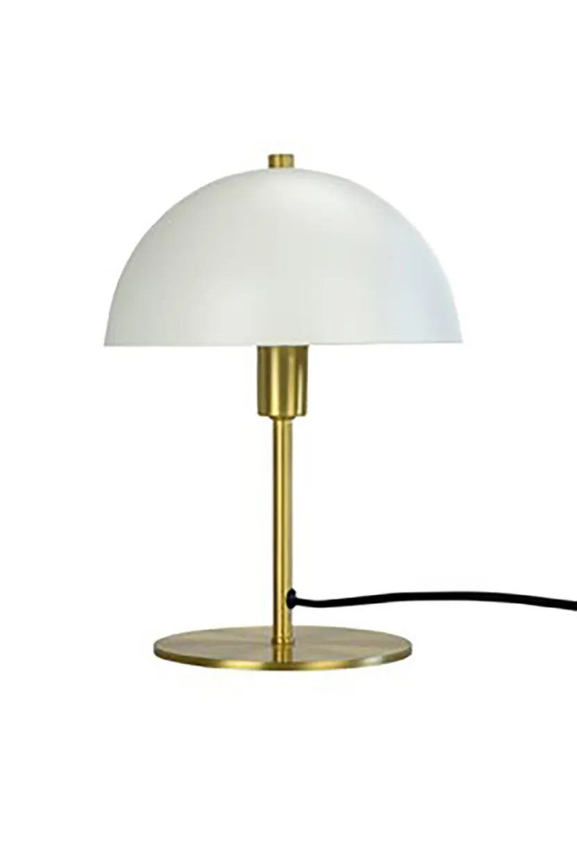 Dyberg Larsen Bordlamper Malmø Bordlampe i Mat hvid/messing, 1