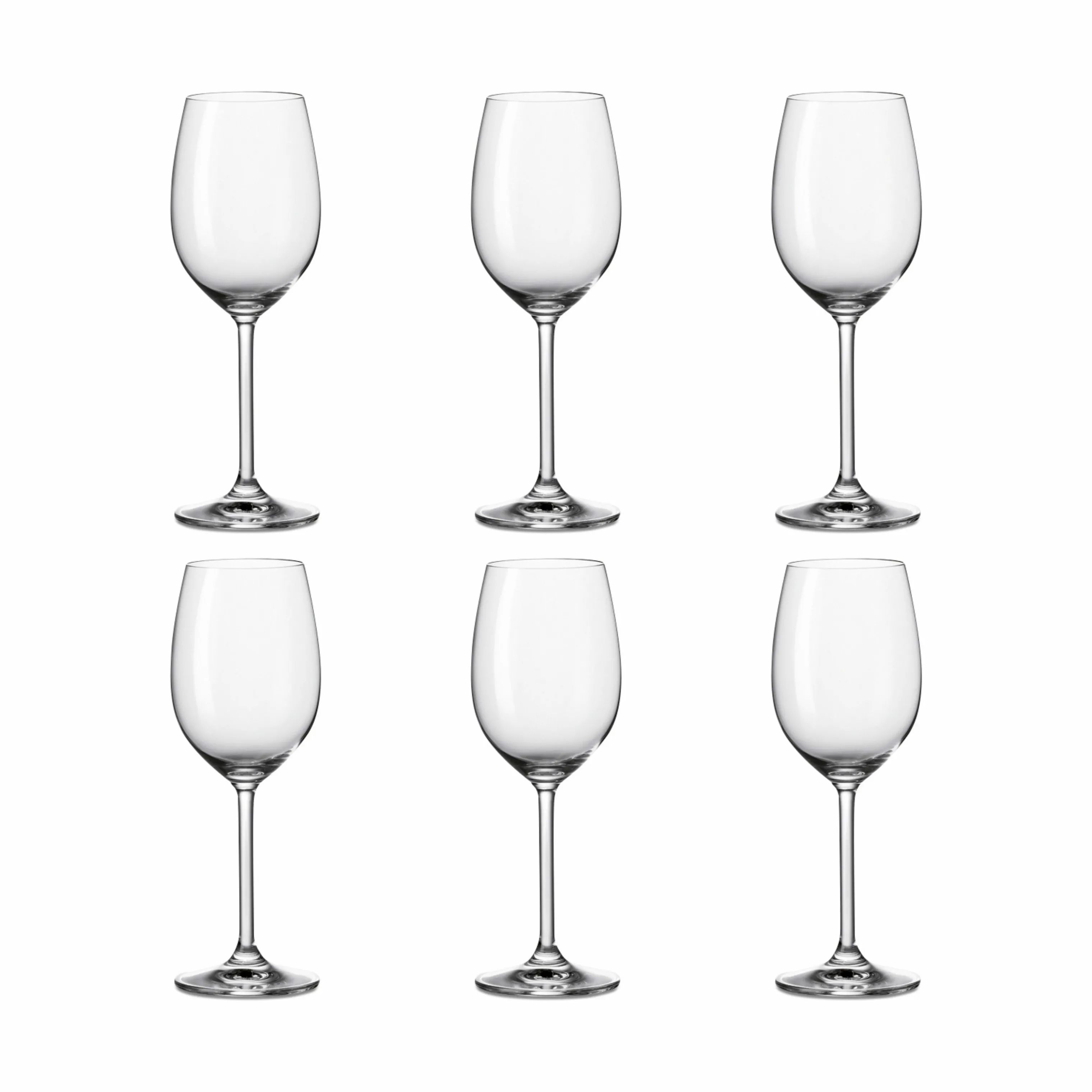 Leonardo Hvidvinsglas Daily Hvidvinsglas - 6 stk. i Klar, 1