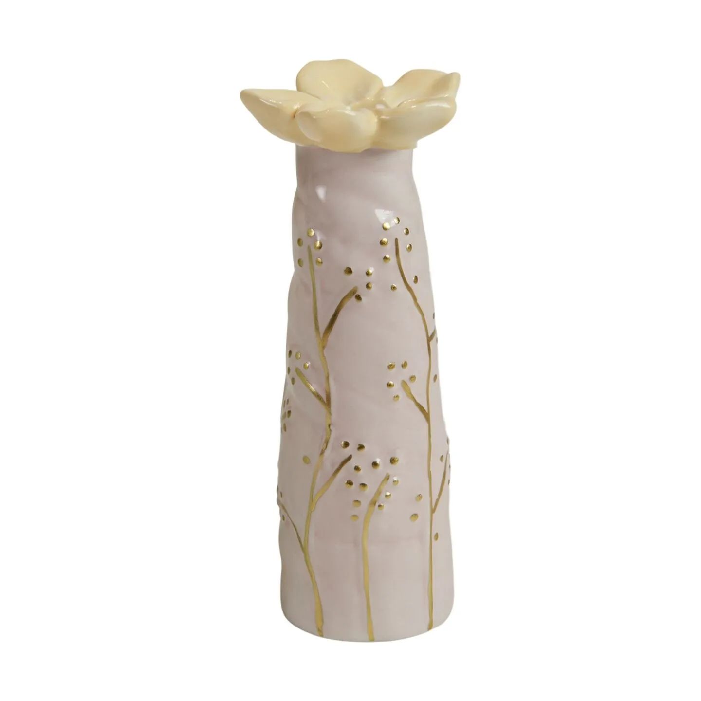 Speedtsberg Vaser Vase - Blomst i gul/sand/guld, 1