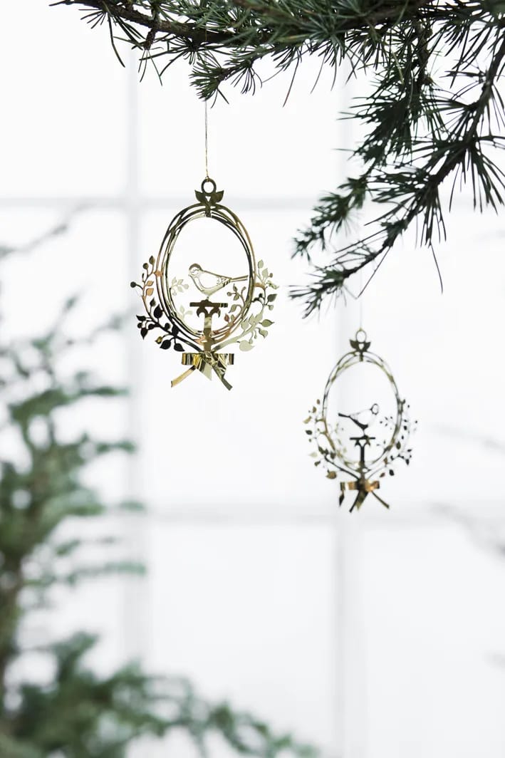 Jette Frölich Design Julekugler Ophæng - 2 stk. i Guld, 2