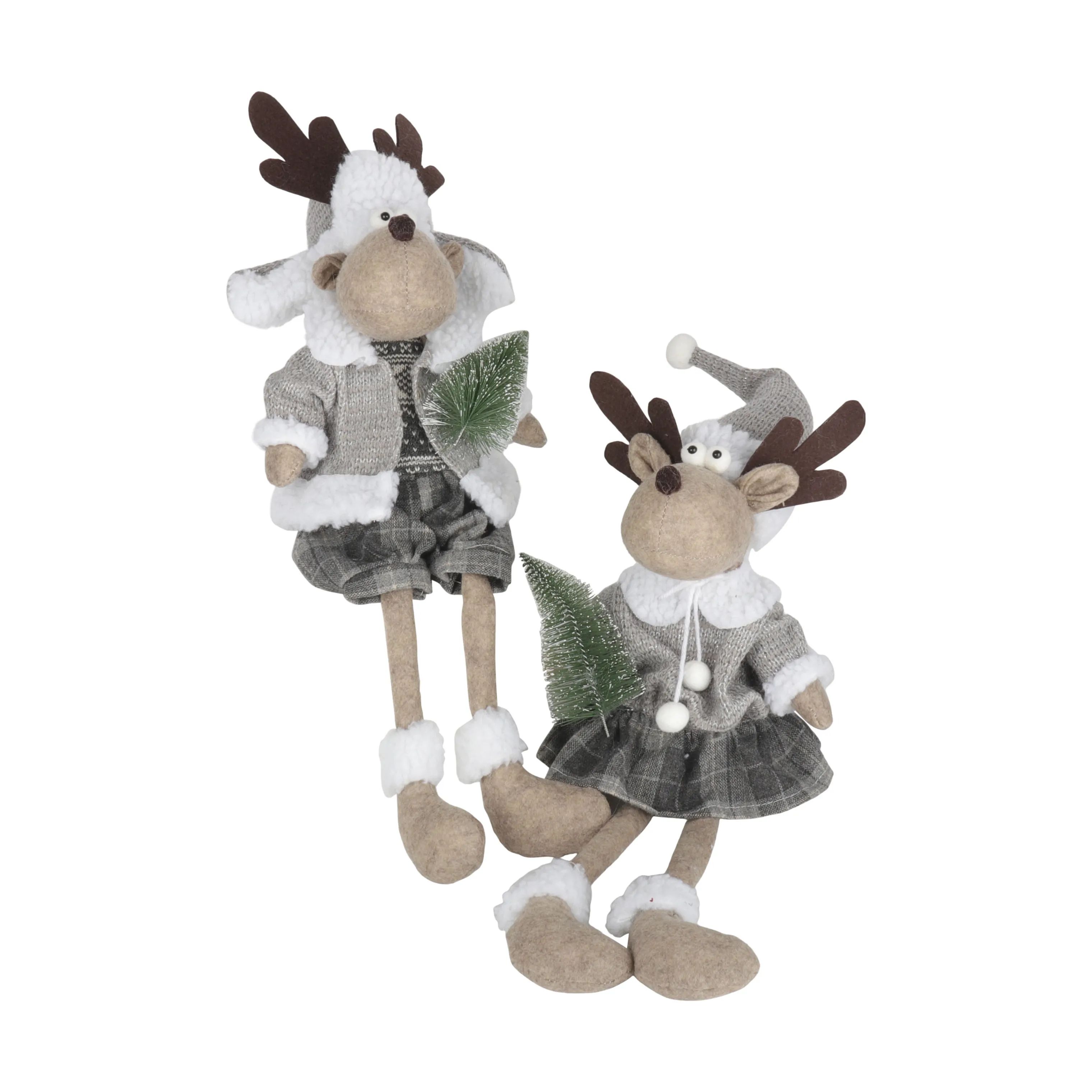 Casa Christmas Dyrefigurer Rensdyr i Siddende dreng, 3