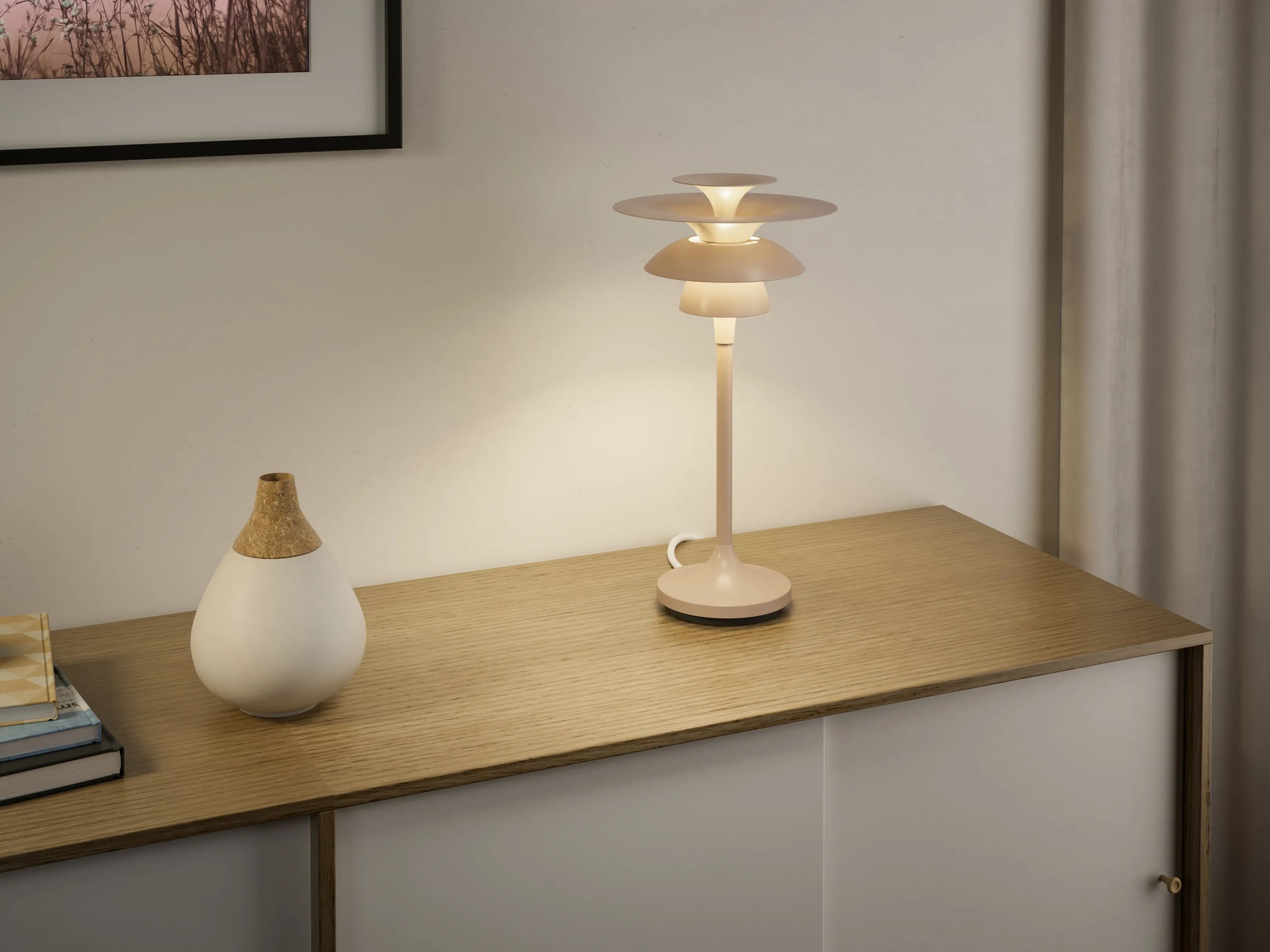 Belid Bordlamper Picasso Bordlampe i Beige, 34,8 cm, 2